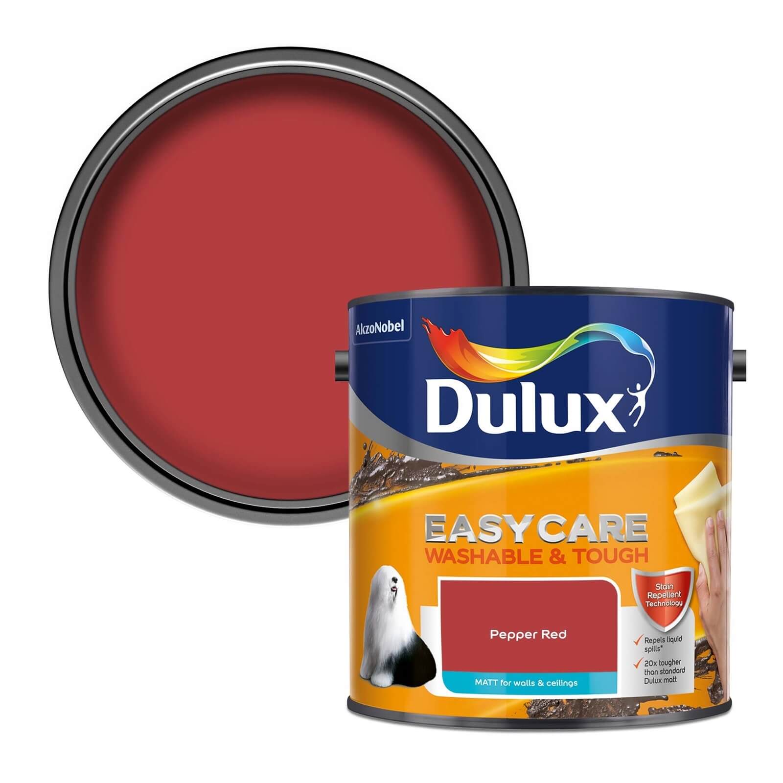 Photo of Dulux Easycare Washable & Tough Pepper Red - Matt - 2.5l