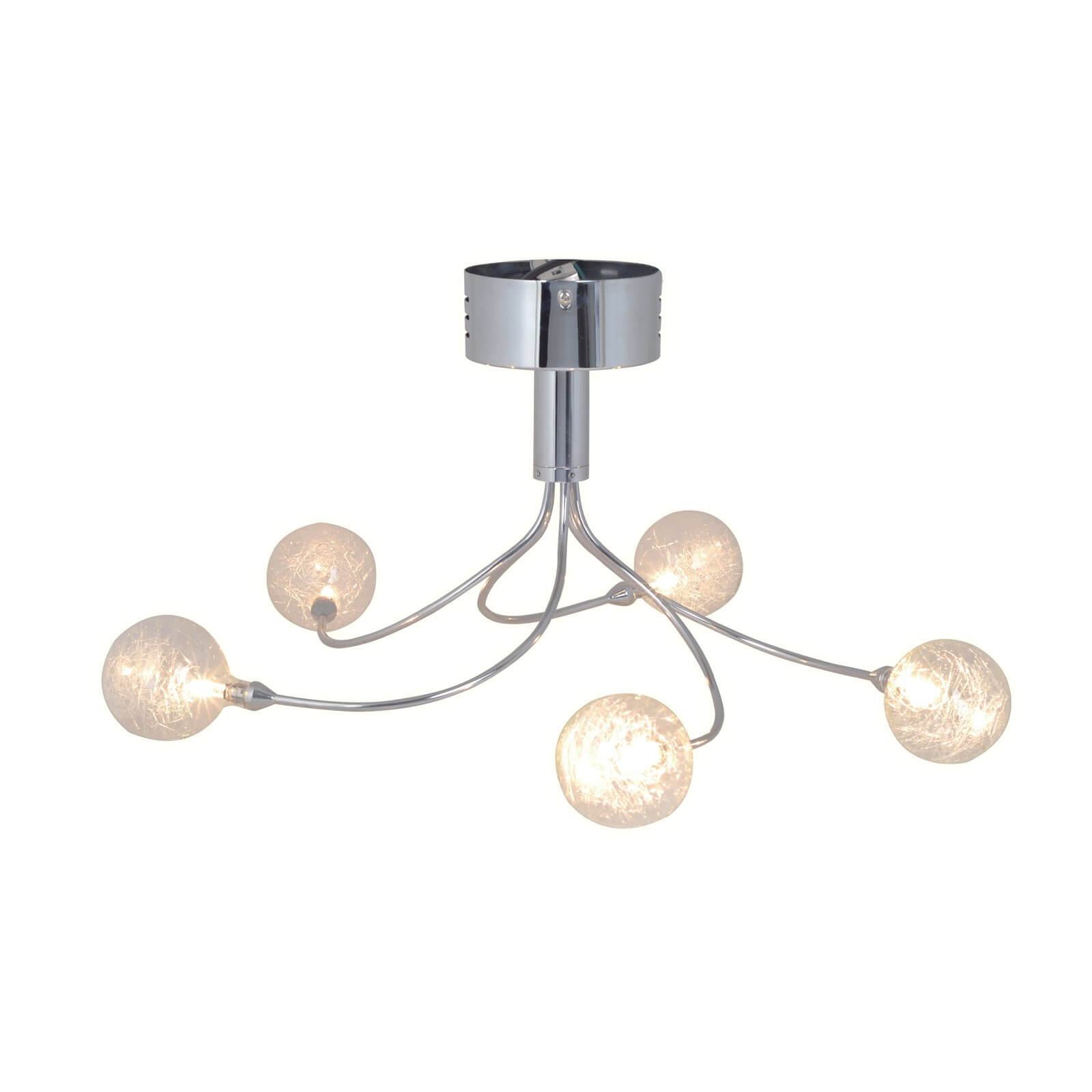 Photo of Crackle 5 Light Fitting - Chrome