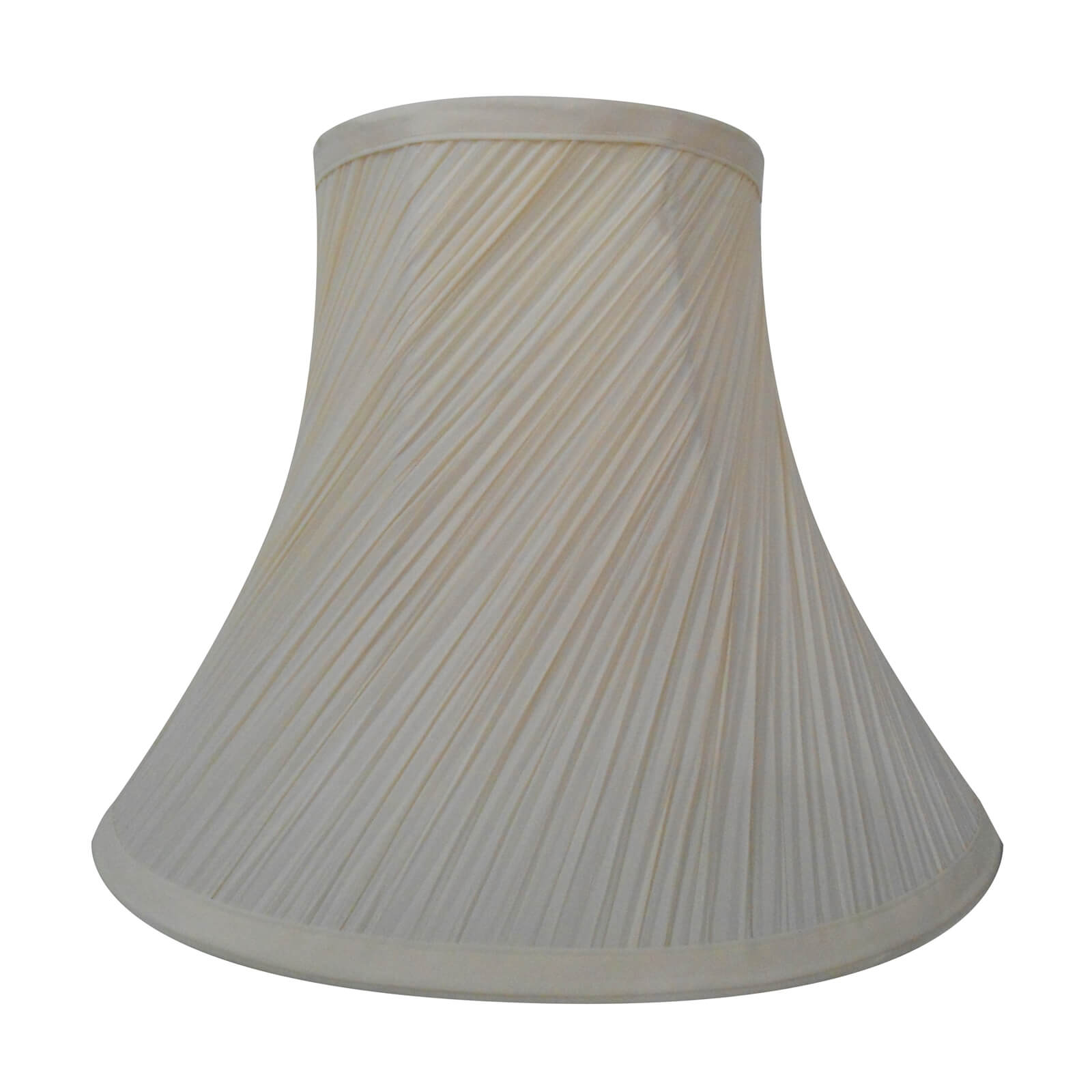 Photo of Swirl Pleat Lamp Shade - Cream - 30cm