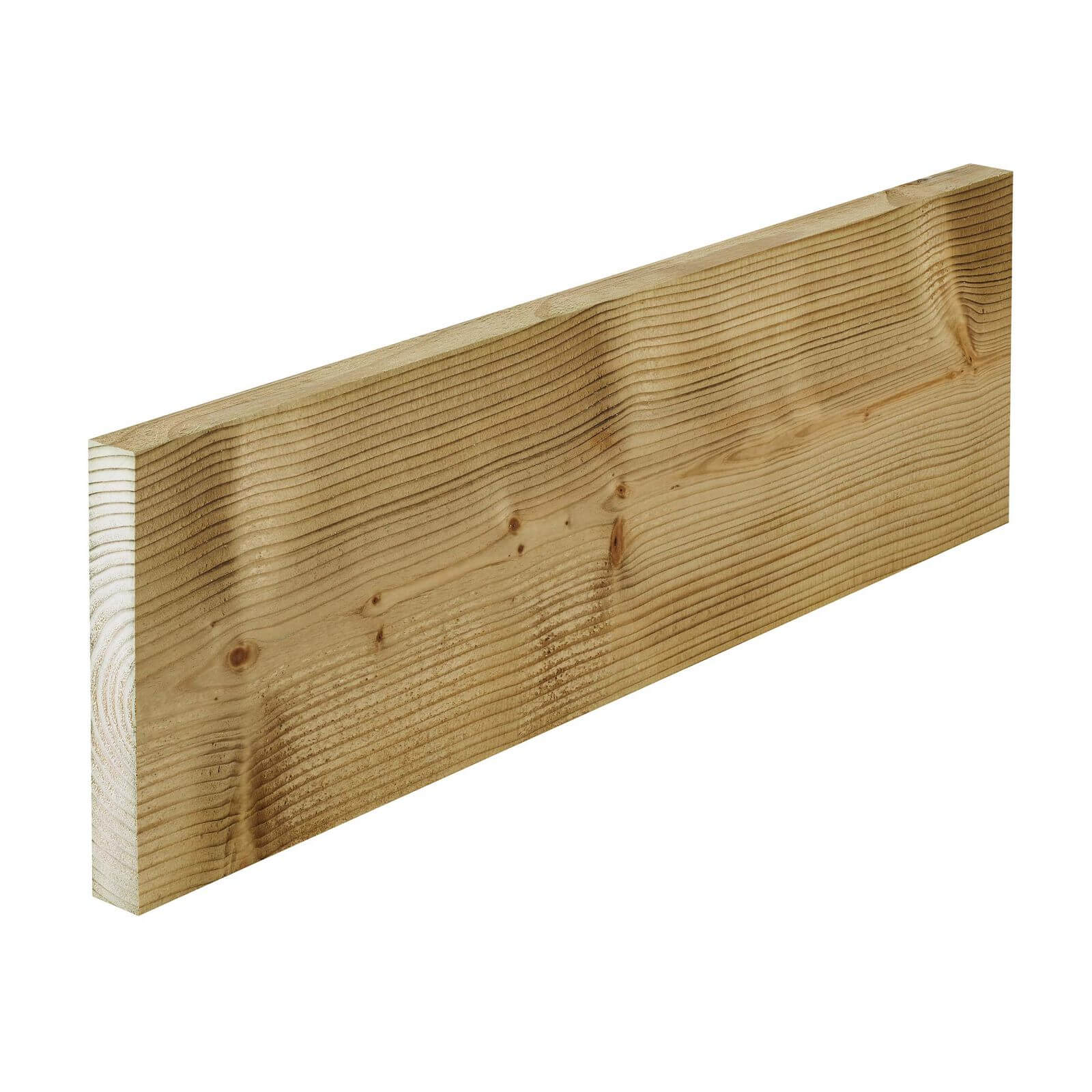 Photo of Metsa Sawn Treated Stick Softwood Timber 1.8m -22mm X 150mm X 1800mm-