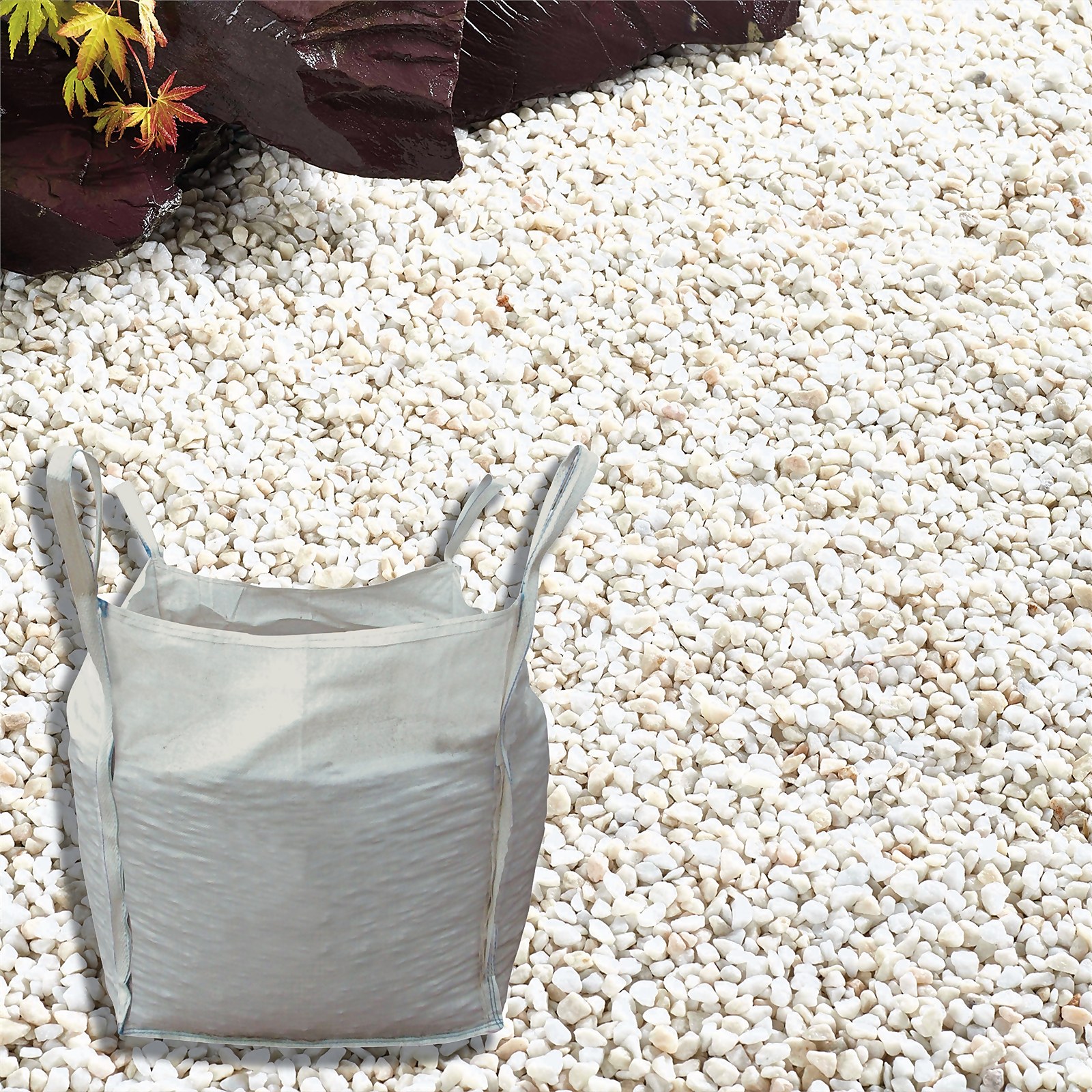 Photo of Stylish Stone Premium Alpine White Chippings - Bulk Bag 750 Kg