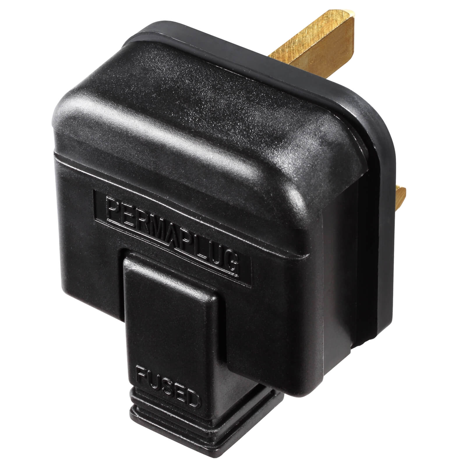 Photo of Masterplug 13a Heavy Duty Rewirable Plug Socket Black