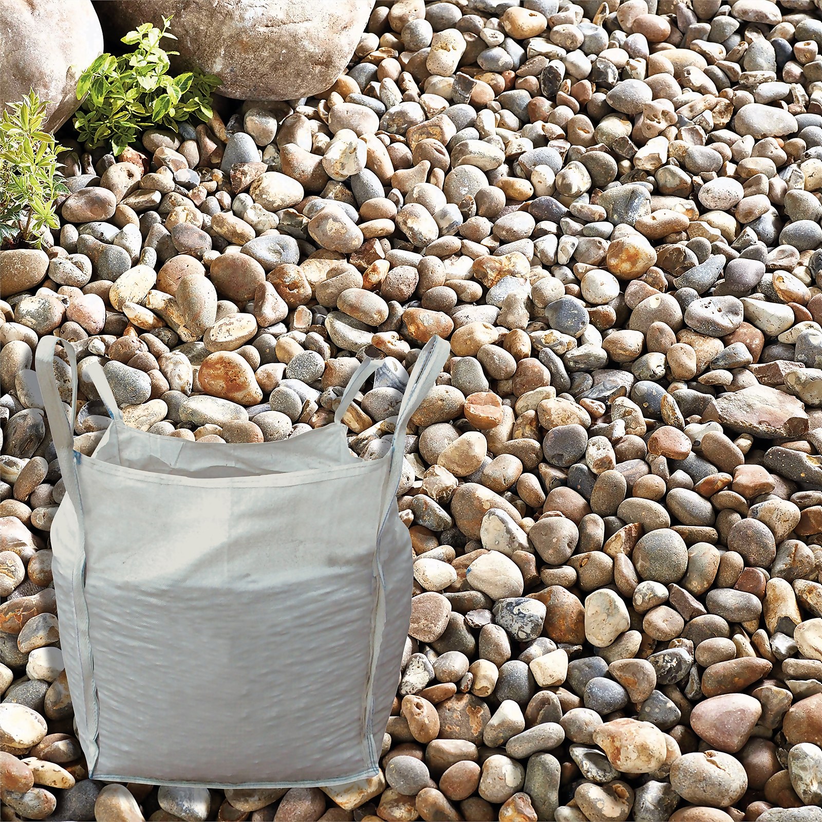Photo of Stylish Stone River Pebbles - Bulk Bag 750 Kg