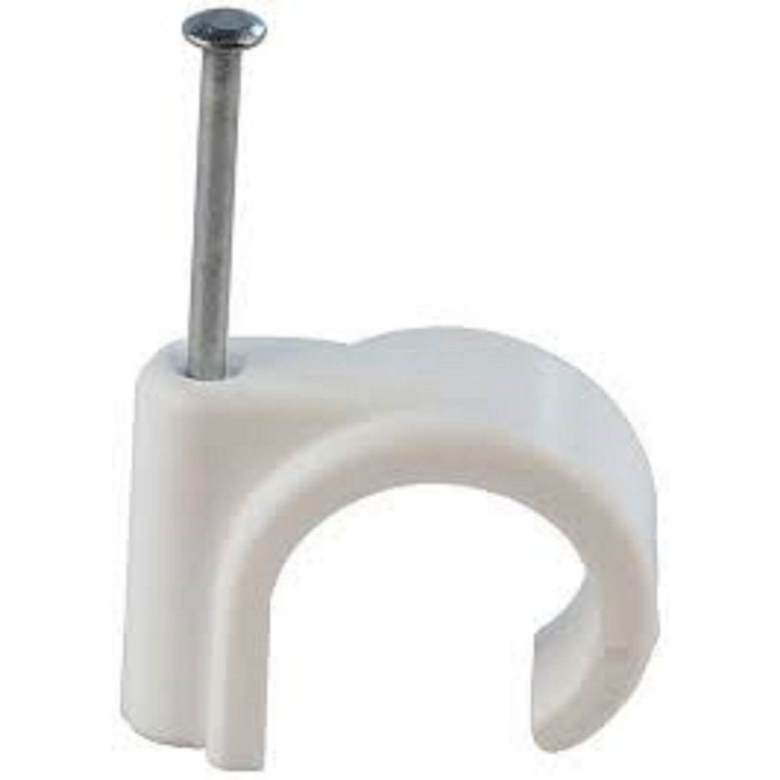 Photo of Oracstar Nail In Pipe Clips - 22mm - White - 10 Pack