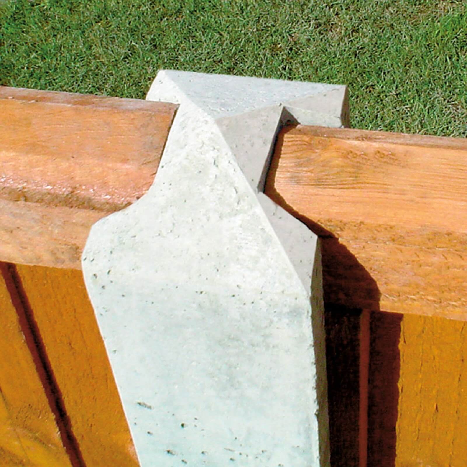 Photo of Forest Lightweight Concrete Fence Posts - Pack Of 3