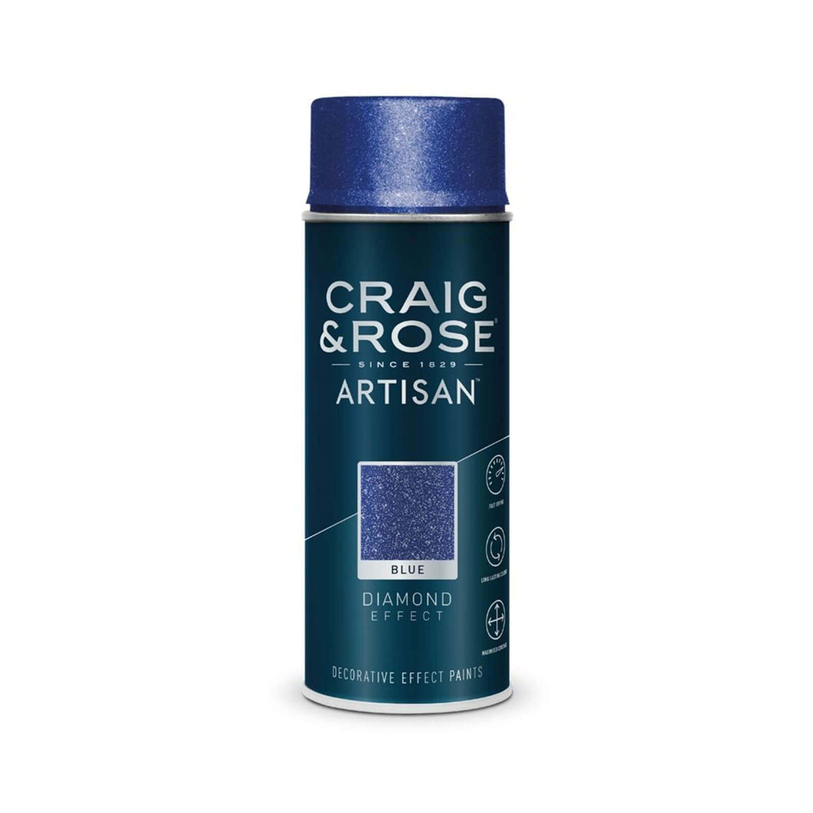 Photo of Craig & Rose Artisan Diamond Effect Spray Paint - Diamond Blue - 400ml