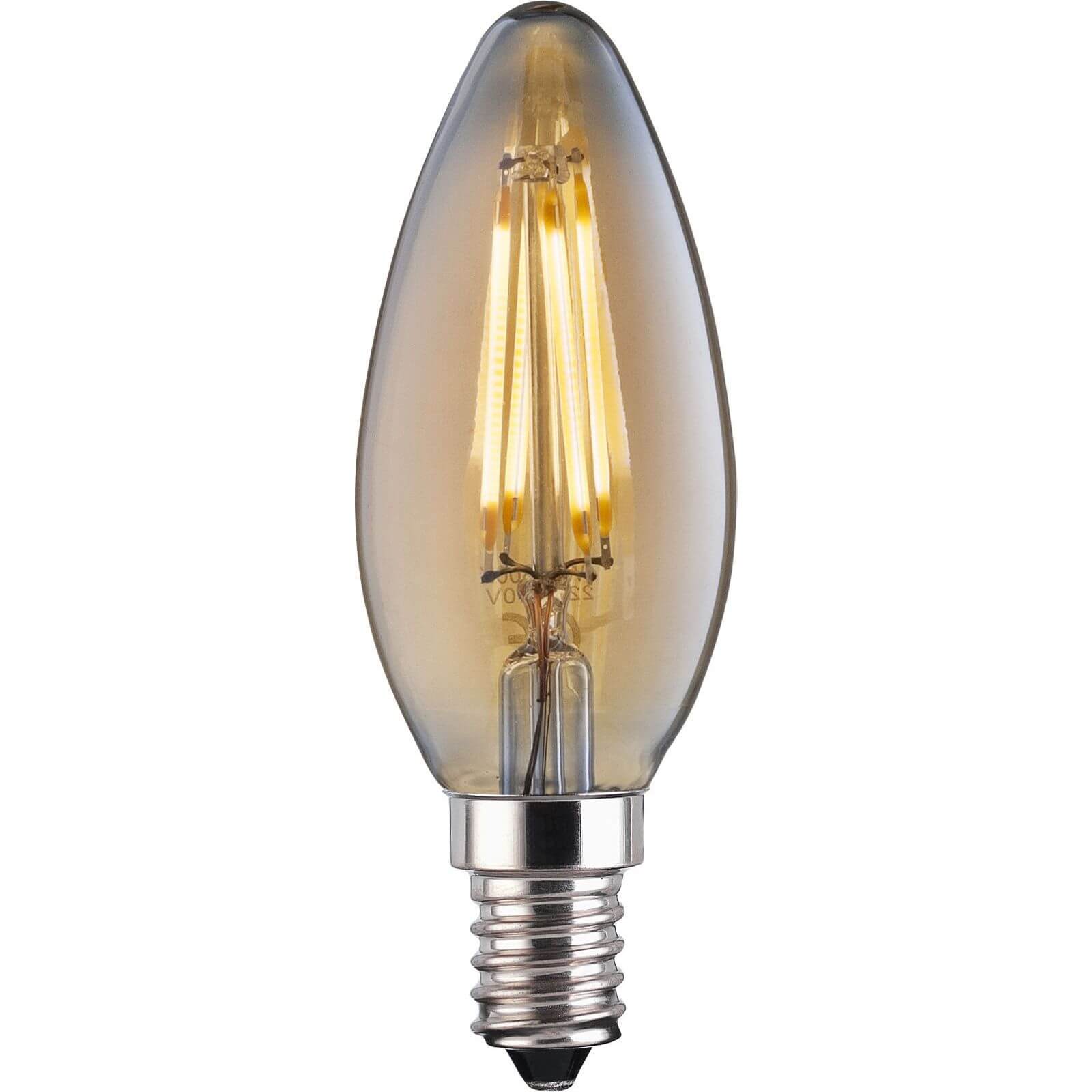 LED Filament Candle 4W E14 Vintage Light Bulb