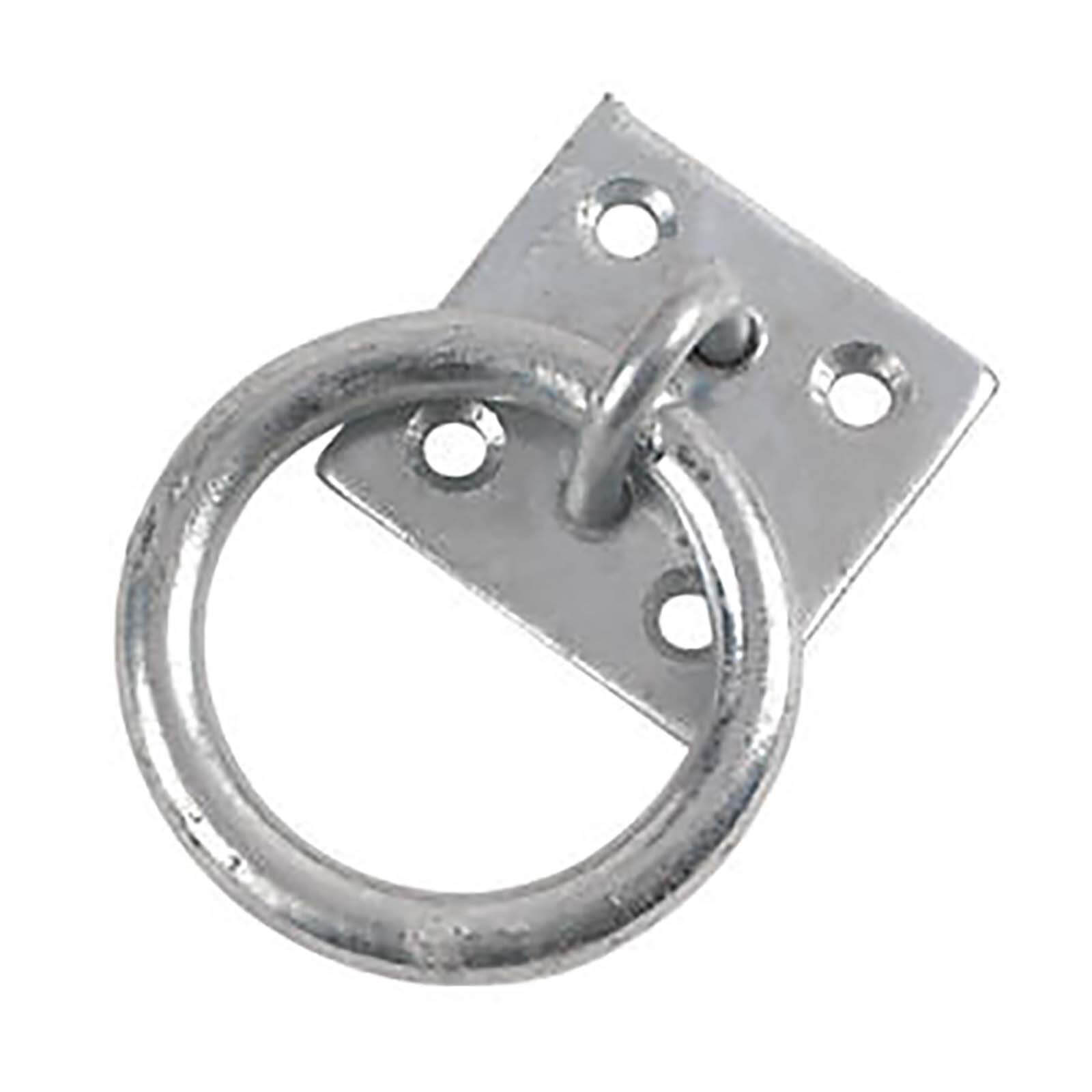 Photo of Security Ring On Plate - Zinc - 50mm