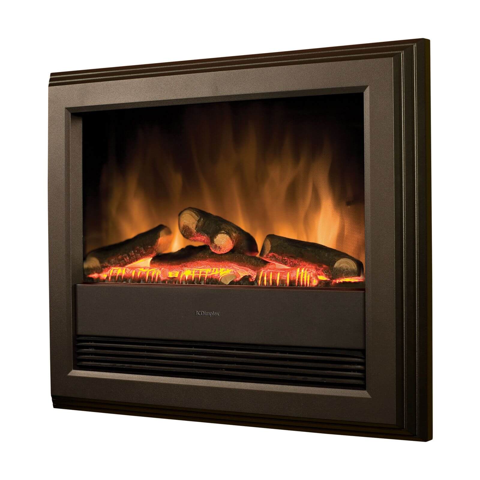 Dimplex Bach Optiflame Electric Fire with Wall Mounted Fitting - Black
