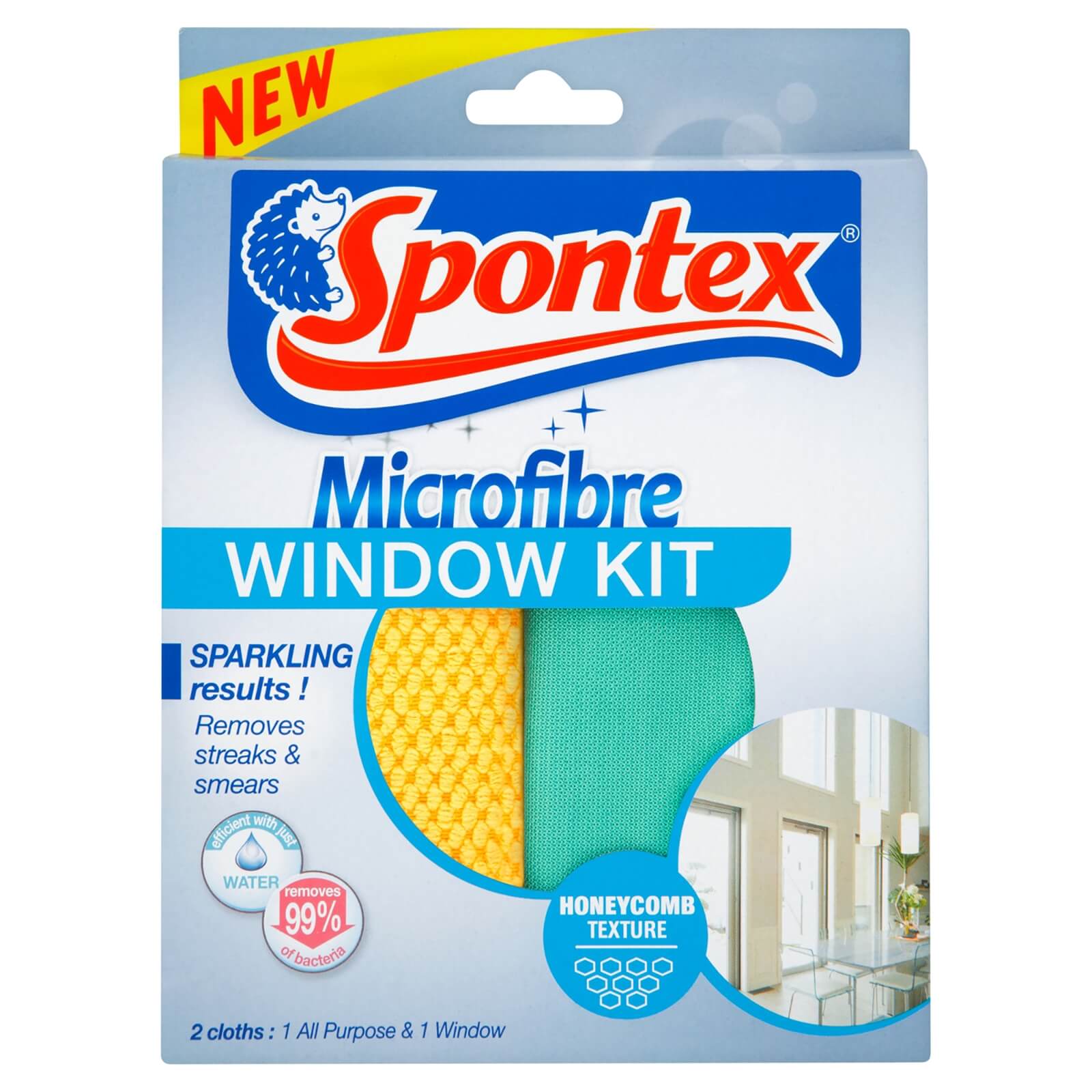 Photo of Spontex Microfibre Window Kit 2 Pack