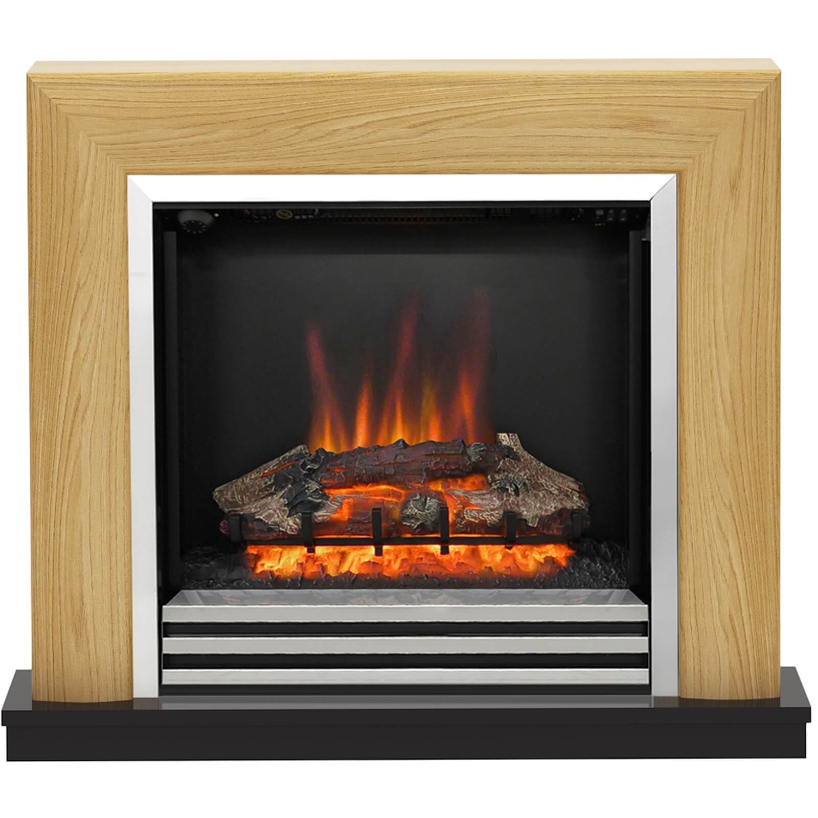 Photo of Be Modern Devonshire Electric Fireplace Suite - Natural Oak