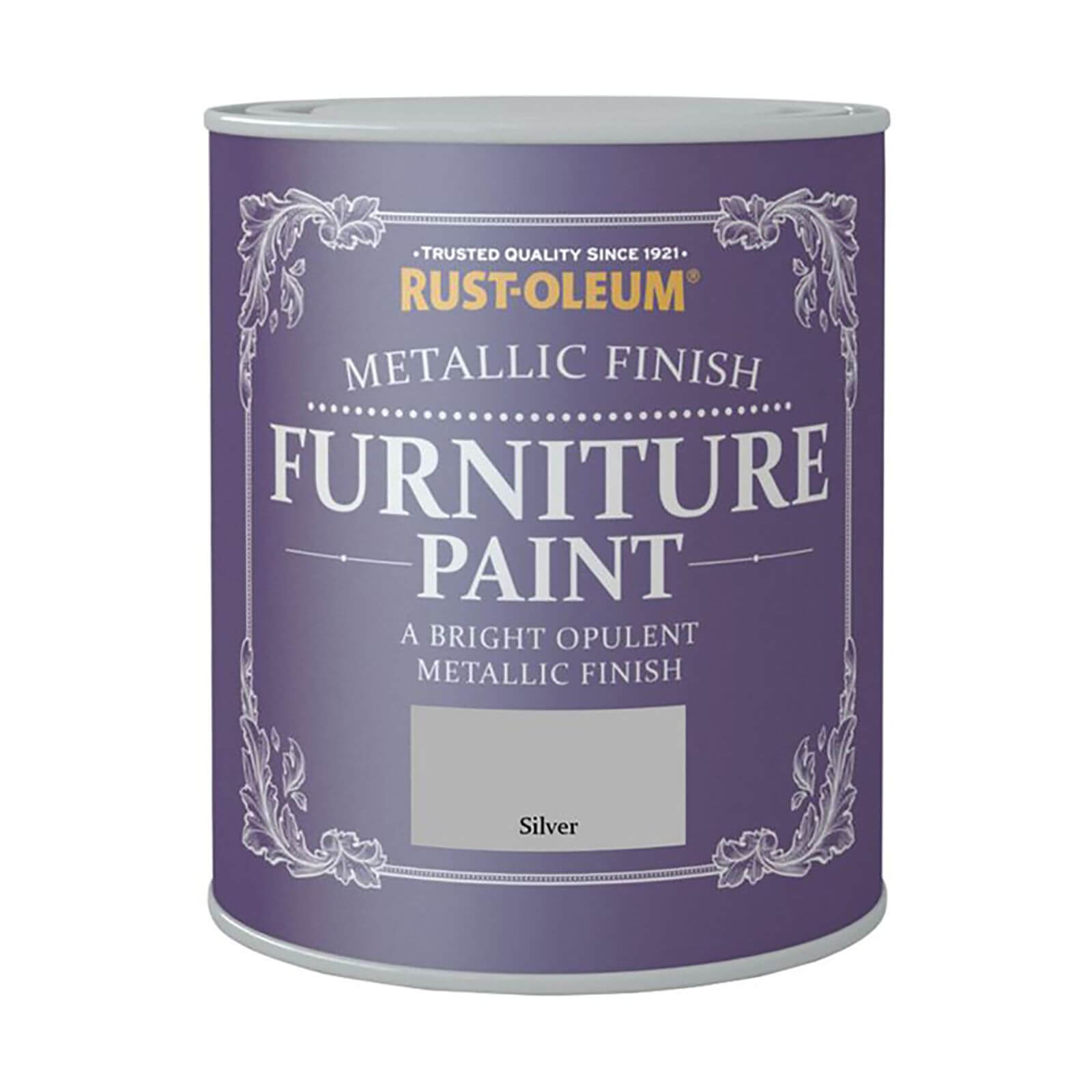 Rust-Oleum Metallic Furniture Paint Silver - 125ml