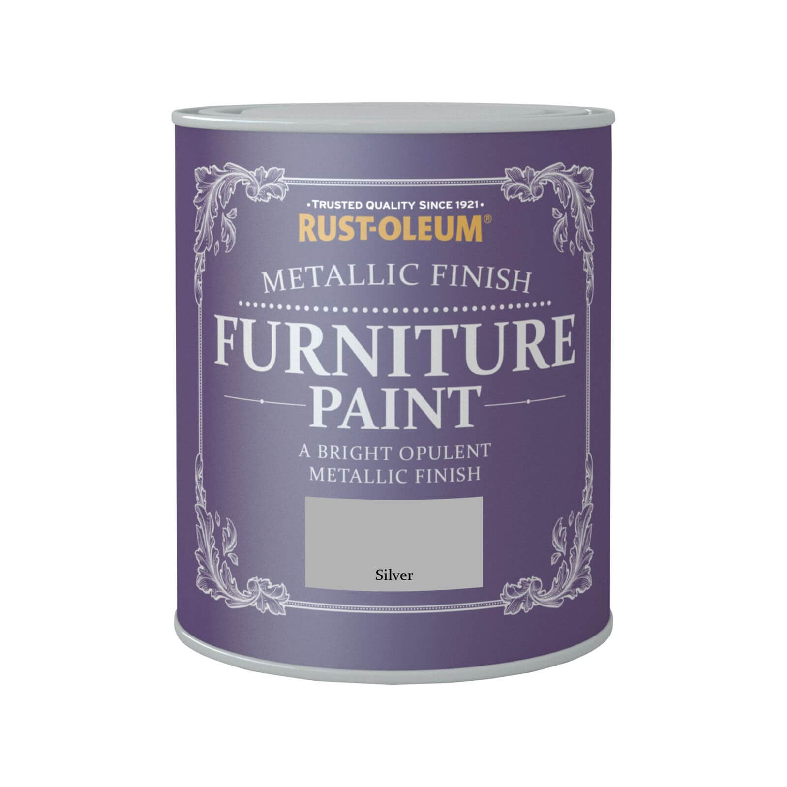 Rust-Oleum Metallic Furniture Paint Silver - 750ml