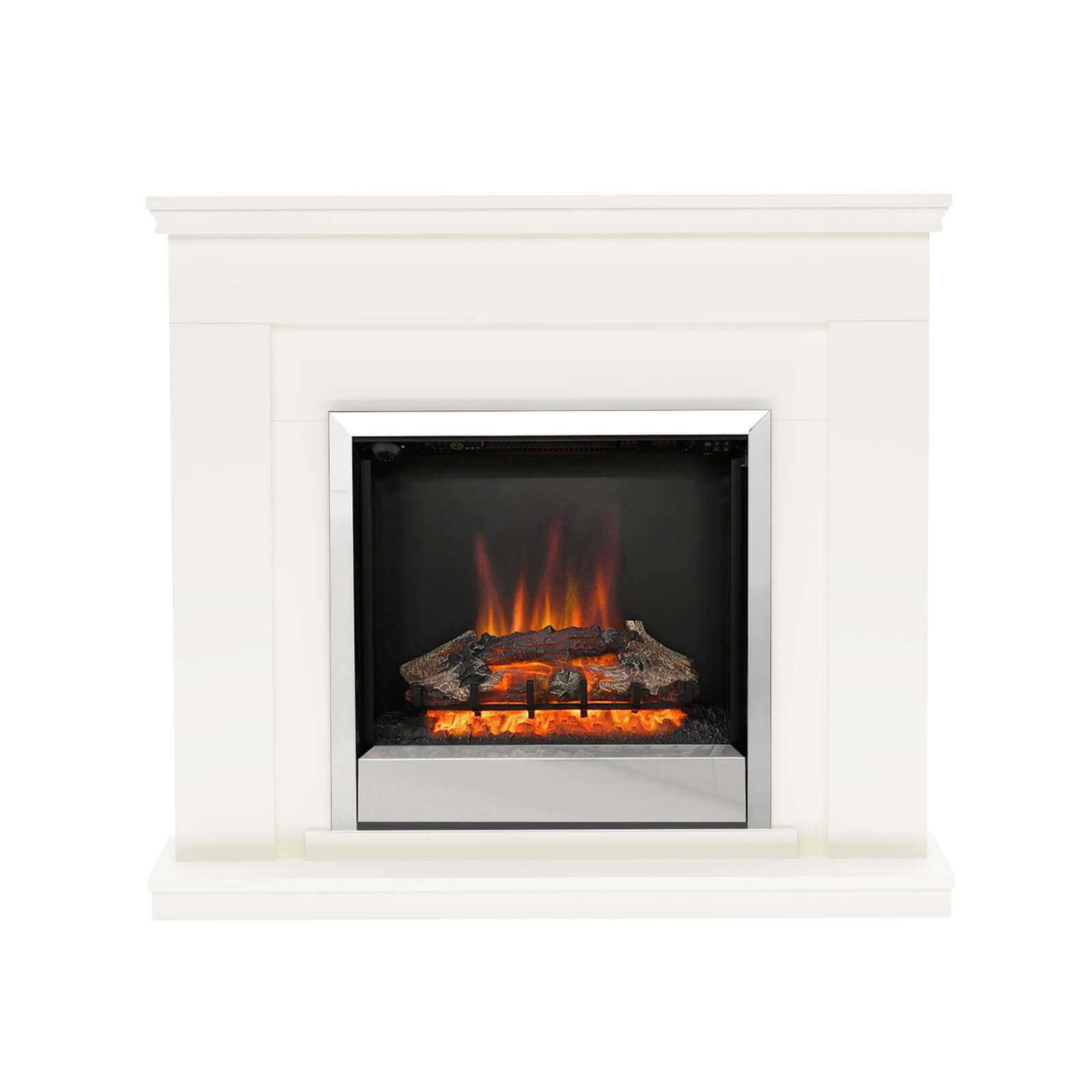 Photo of Be Modern Durham Electric Fireplace Suite - Soft White
