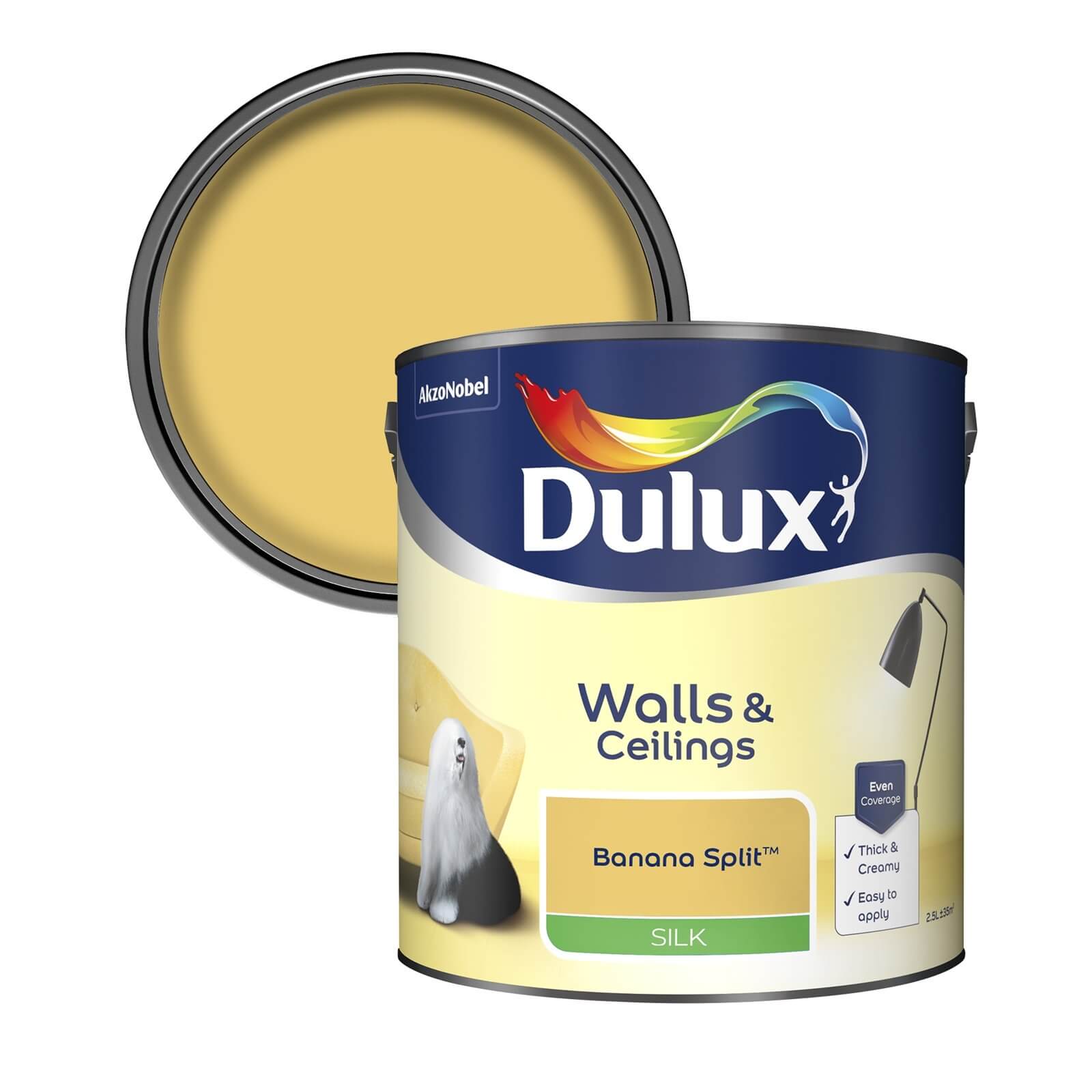 Dulux Silk Emulsion Paint Banana Split - 2.5L
