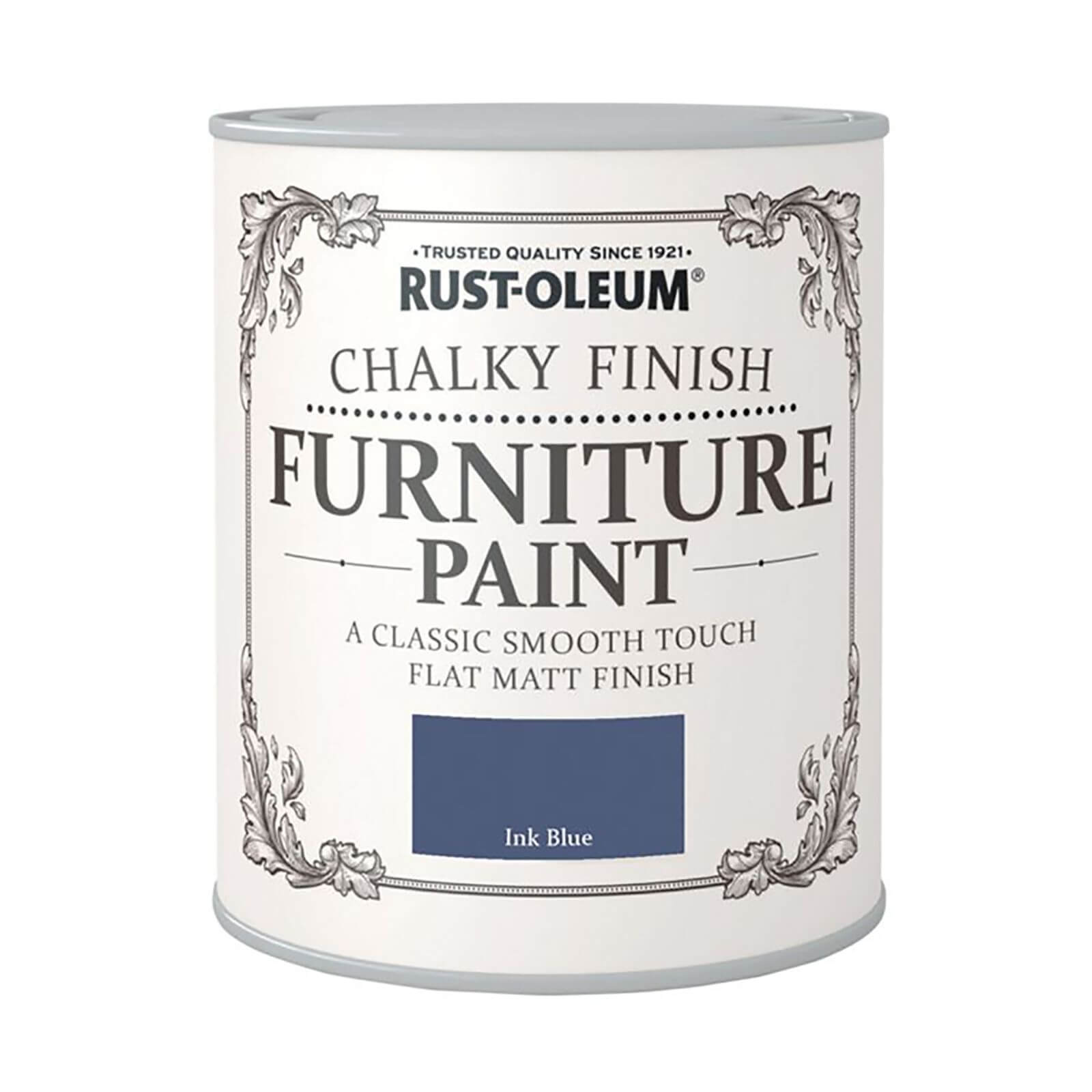 Rust-Oleum Chalky Finish Furniture Paint Ink Blue - 125ml