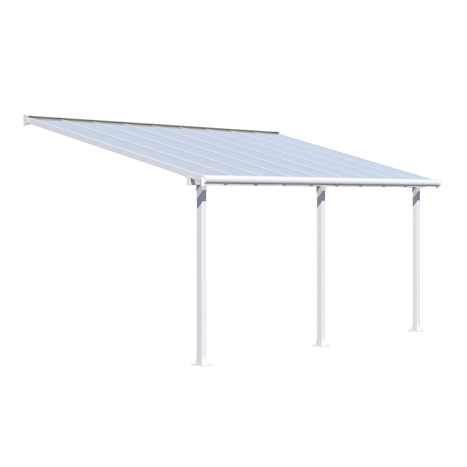 Palram - Canopia Olympia Patio Cover 3X6.10 White Clear