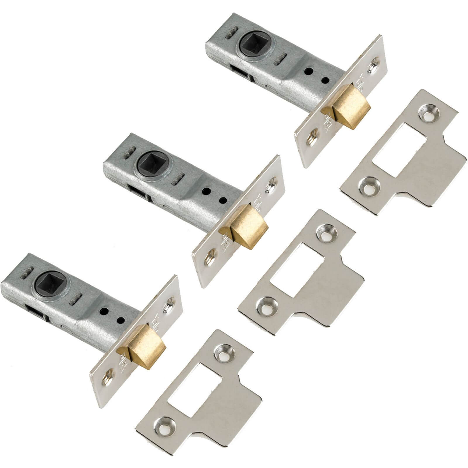 Photo of Yale Tubular Latch 64mm / 2.5 Inches - Chrome - 3 Pack