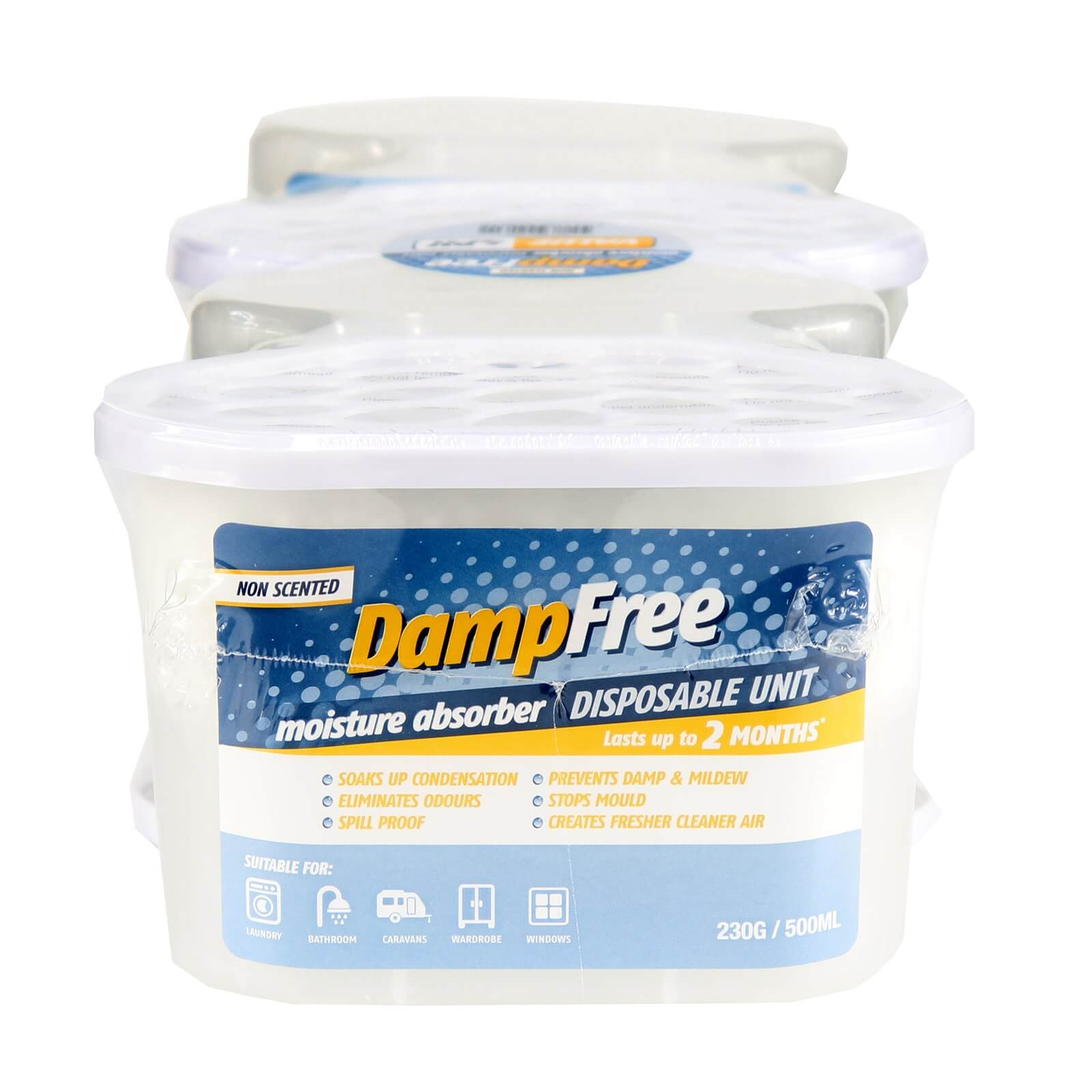 Photo of Pack Of 4 Dampfree Disposable Moisture Absorber - 500ml