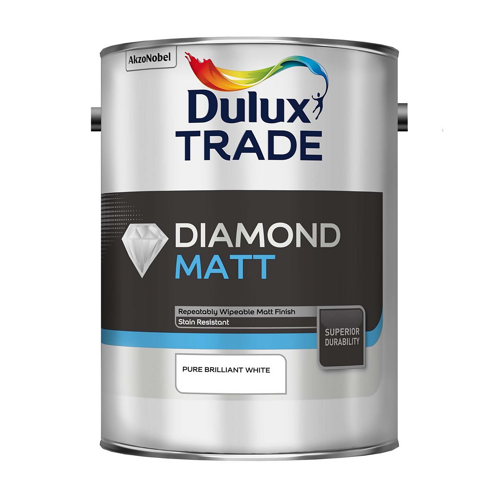 Photo of Dulux Trade Diamond Matt Pure Brilliant White Paint - 5l