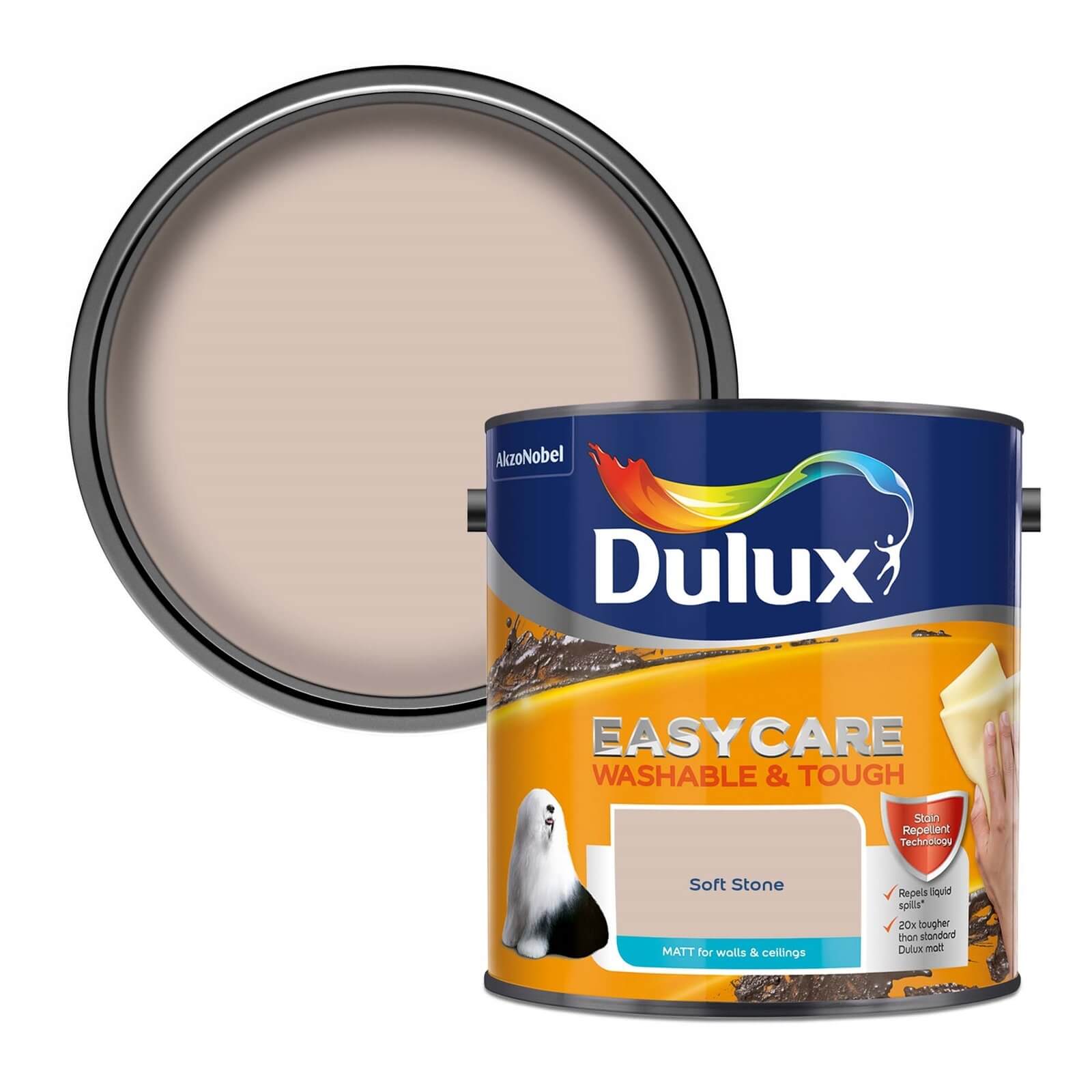 Dulux Easycare Washable & Tough Matt Paint Soft Stone - 2.5L