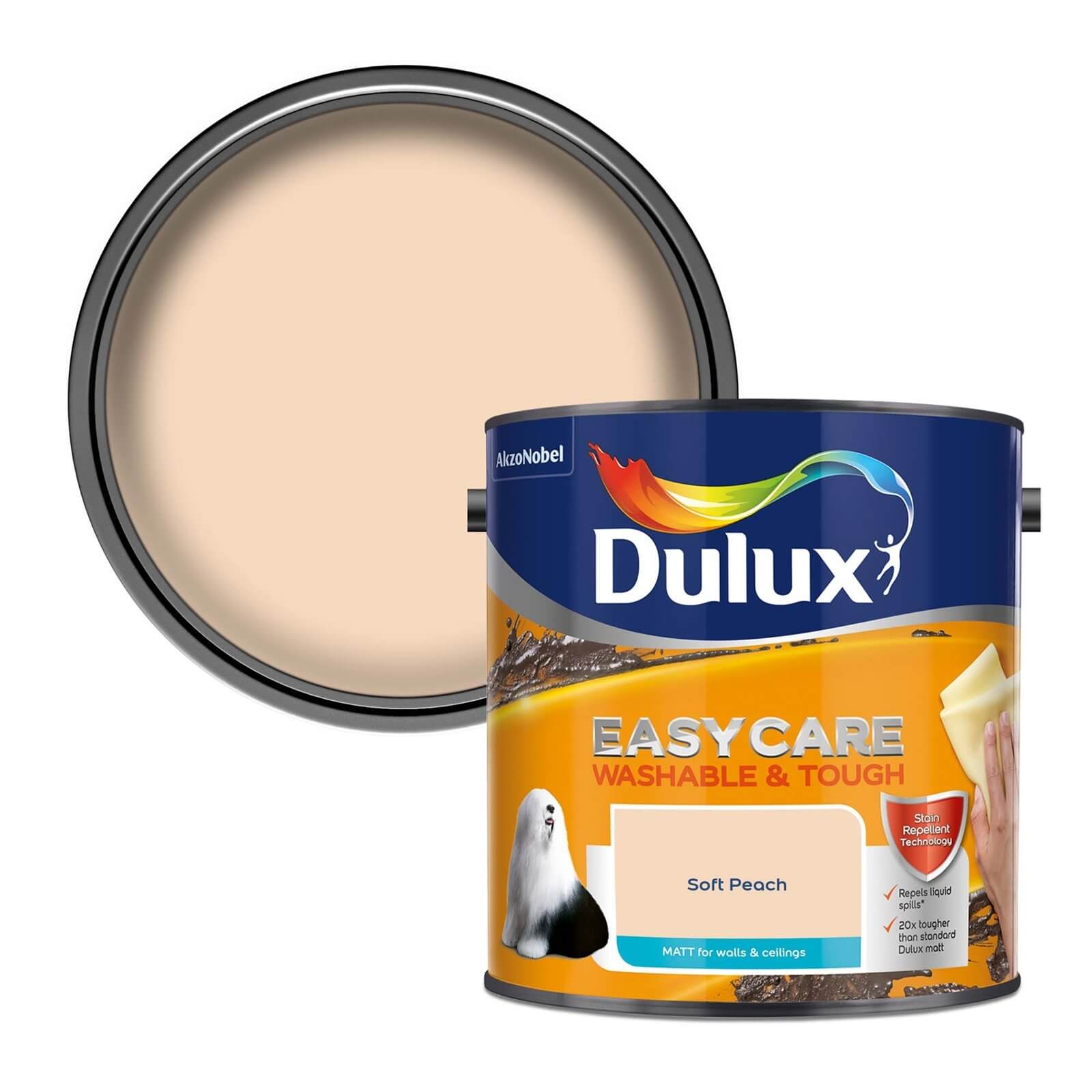 Dulux Easycare Washable & Tough Matt Paint Soft Peach - 2.5L