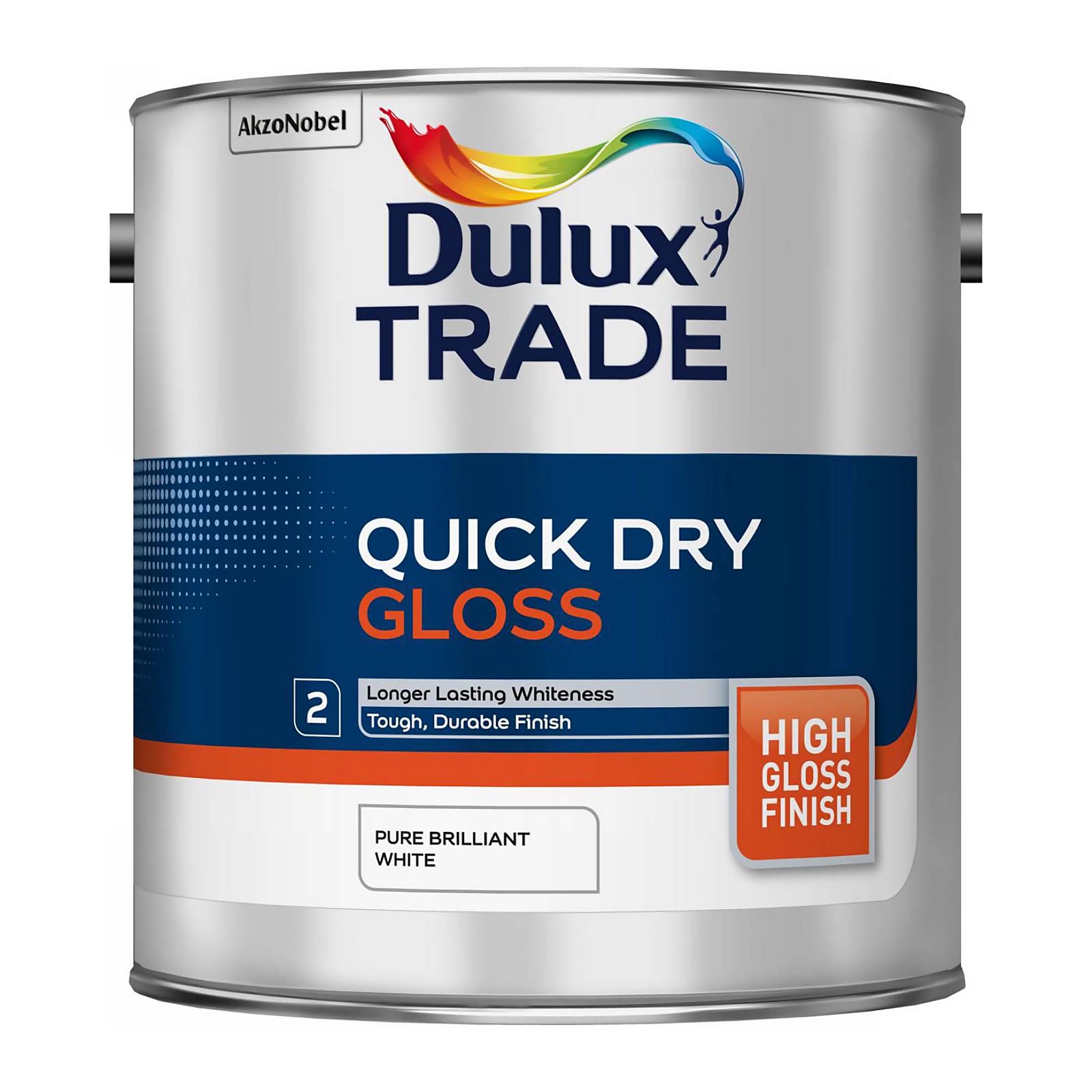 Photo of Dulux Trade Pure Brilliant White Quick Dry Gloss - 2.5l