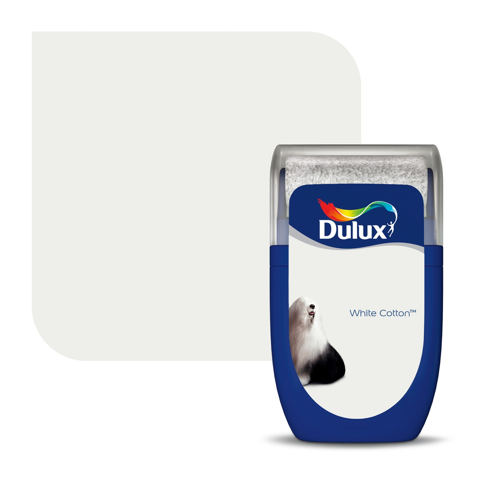 Dulux Matt Paint White Cotton - Tester 30ml