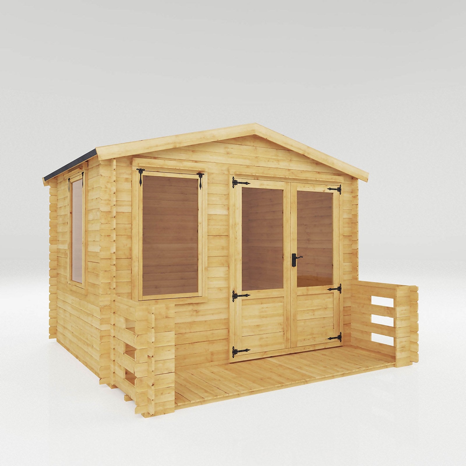 Mercia 3.3m x 3.4m Sherwood 19mm Log Cabin thumbnail