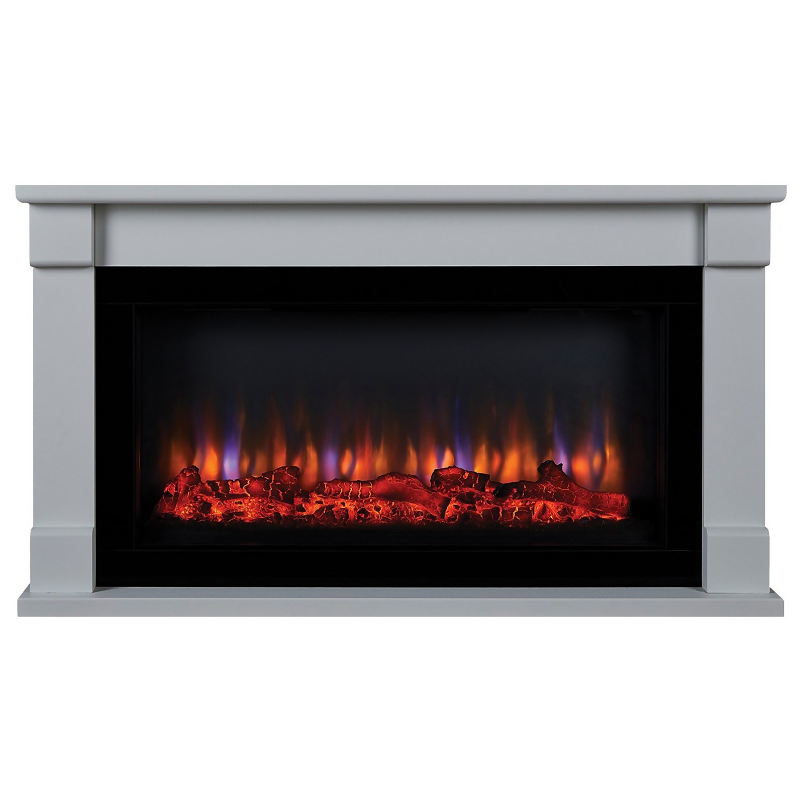 Suncrest Bradbury Electric Fire Suite with Flat to Wall Fitting - White