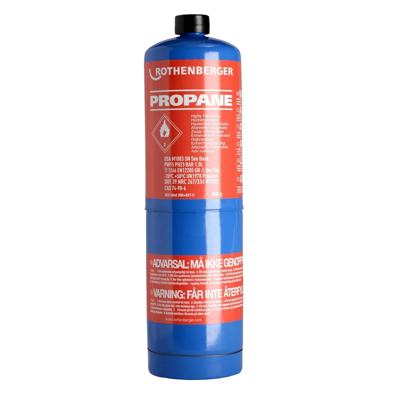 Photo of Rothenberger Disposable Propane Gas Cylinder