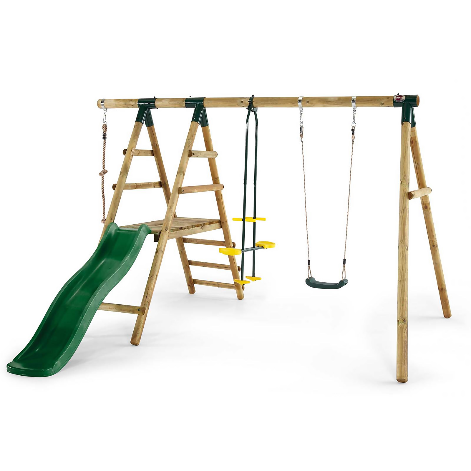 Photo of Plum Meerkat Wooden Swing Set