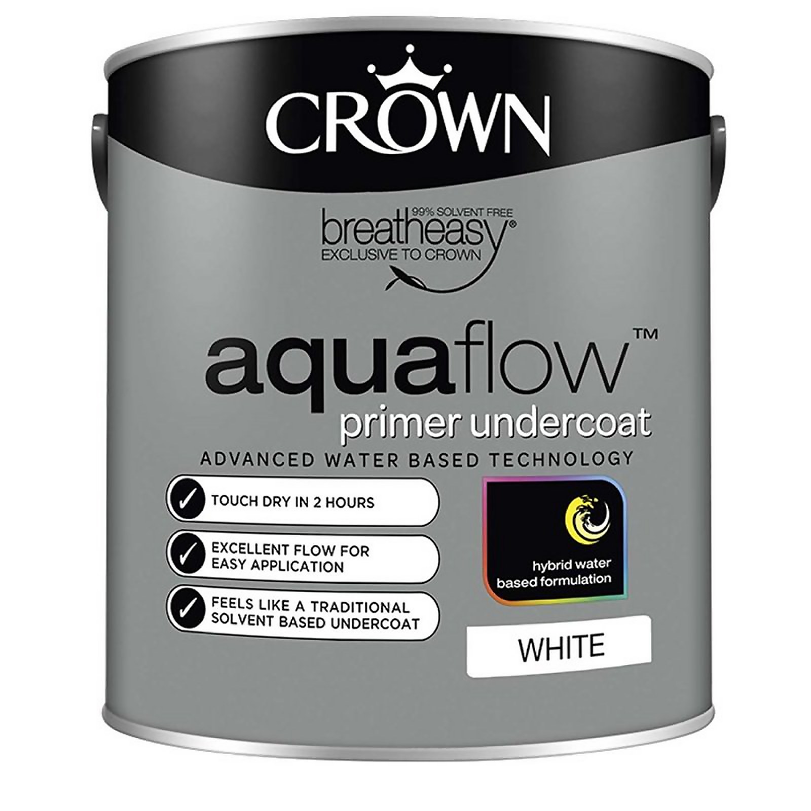 Photo of Crown Pure Brilliant White Aquaflow Undercoat - 2.5l