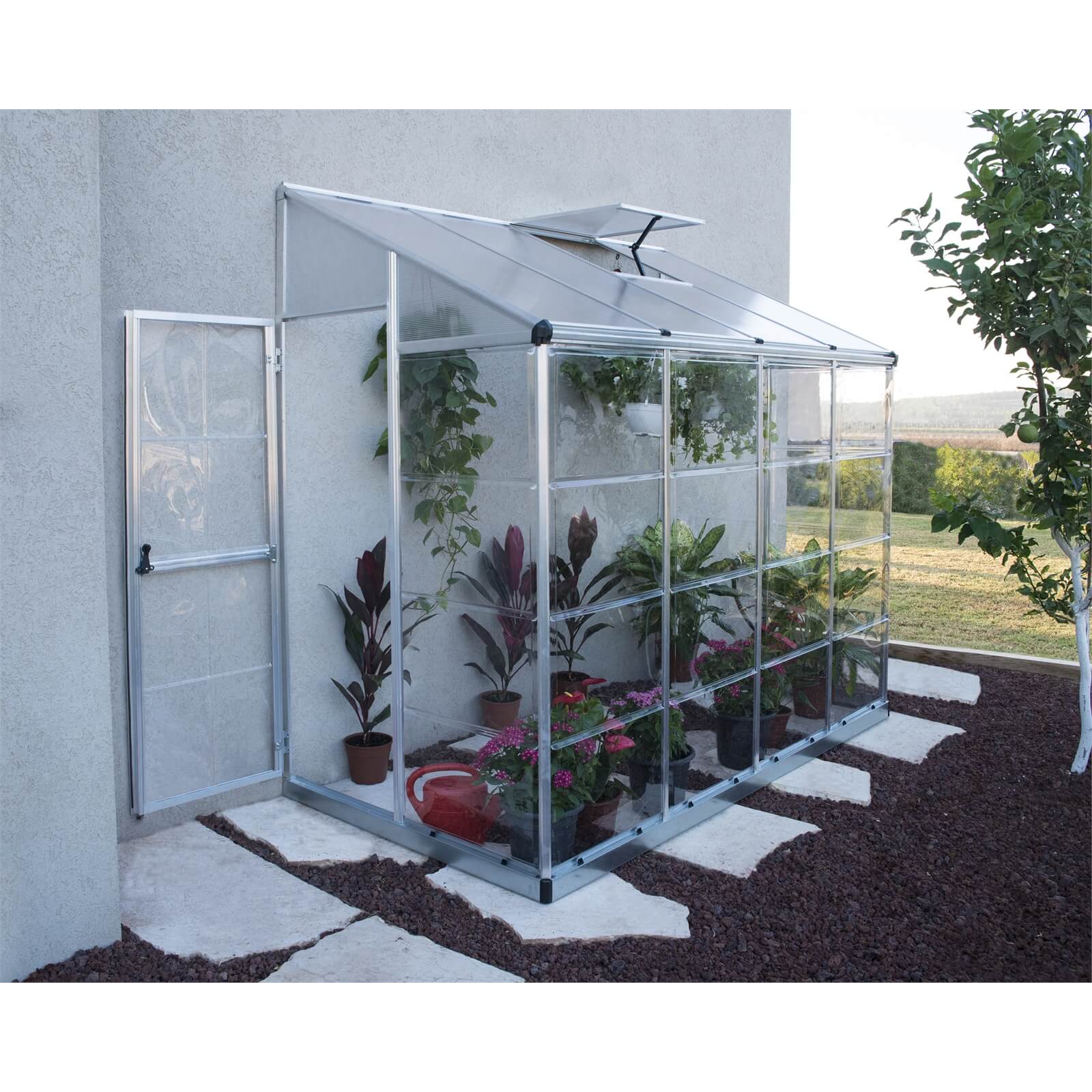 Photo of Palram 8 X 4ft Canopia Lean To Grow House Hybrid - Silver