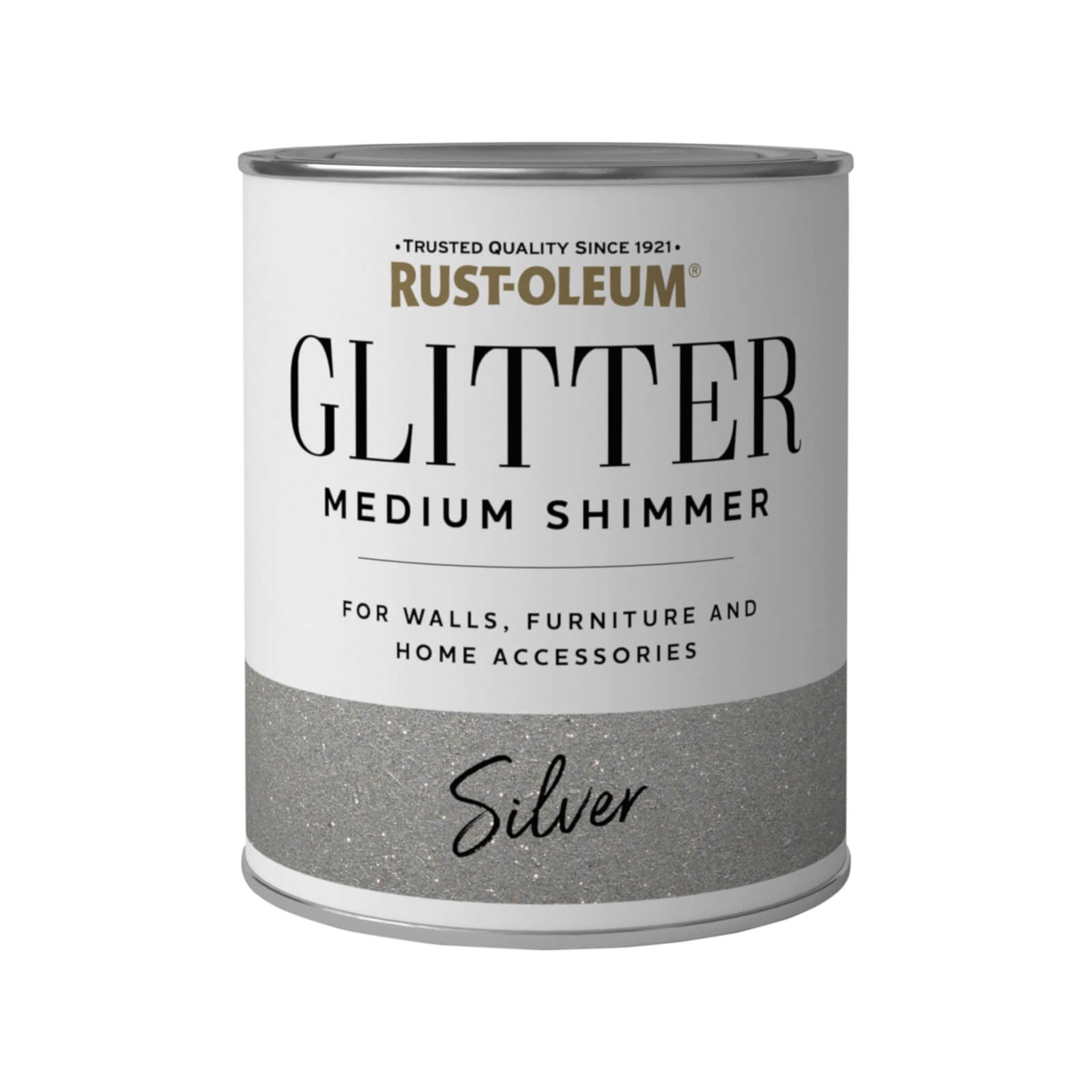 Photo of Rust-oleum Medium Shimmer Silver Glitter - 750ml