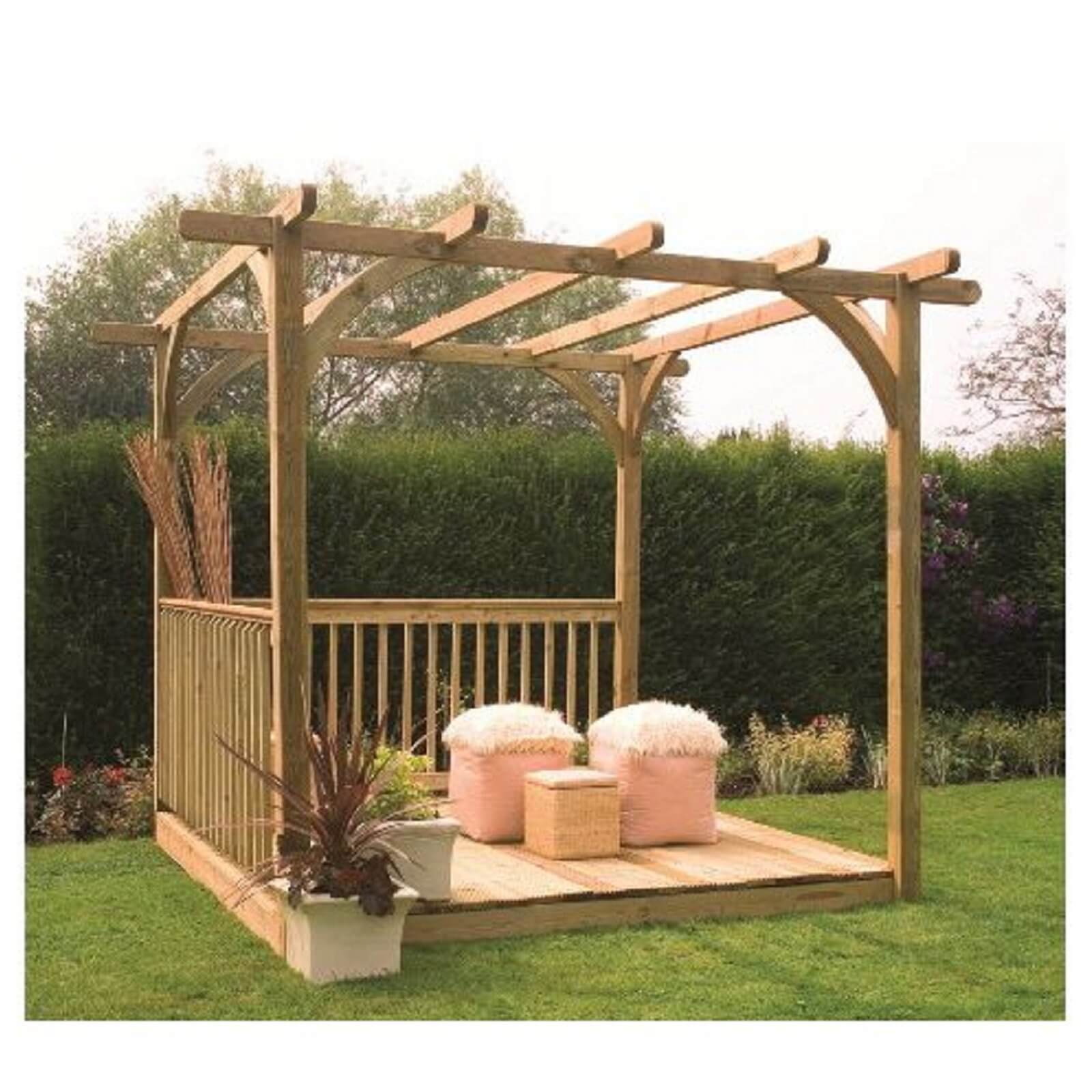 Photo of Forest Ultima Pergola Deck Kit - 8x8ft