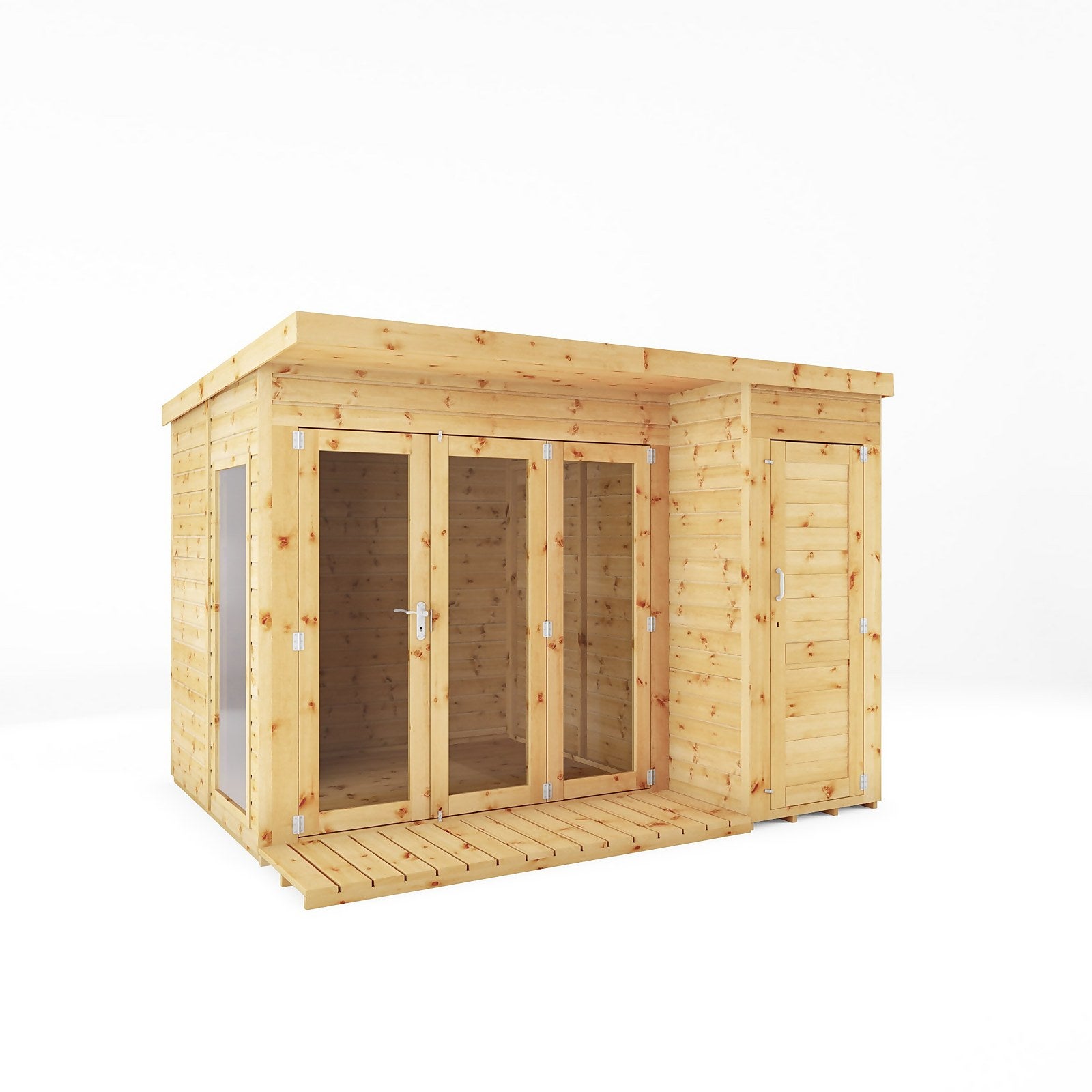 Mercia 10 x 8ft Garden Room with Side Shed - incl. Installation thumbnail