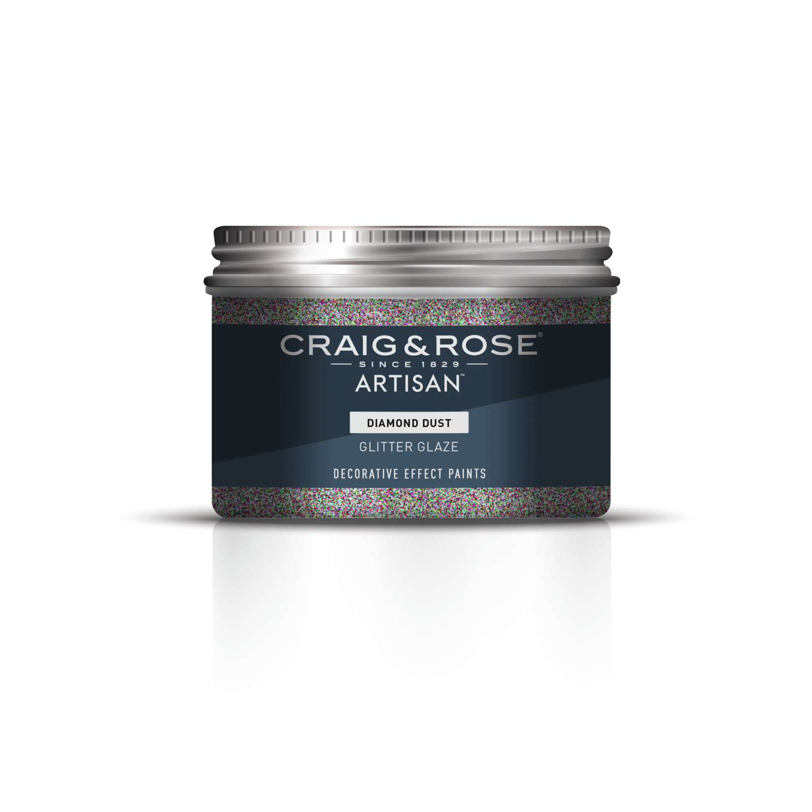 Photo of Craig & Rose Artisan Glitter Glaze Paint - Diamond Dust - 300ml