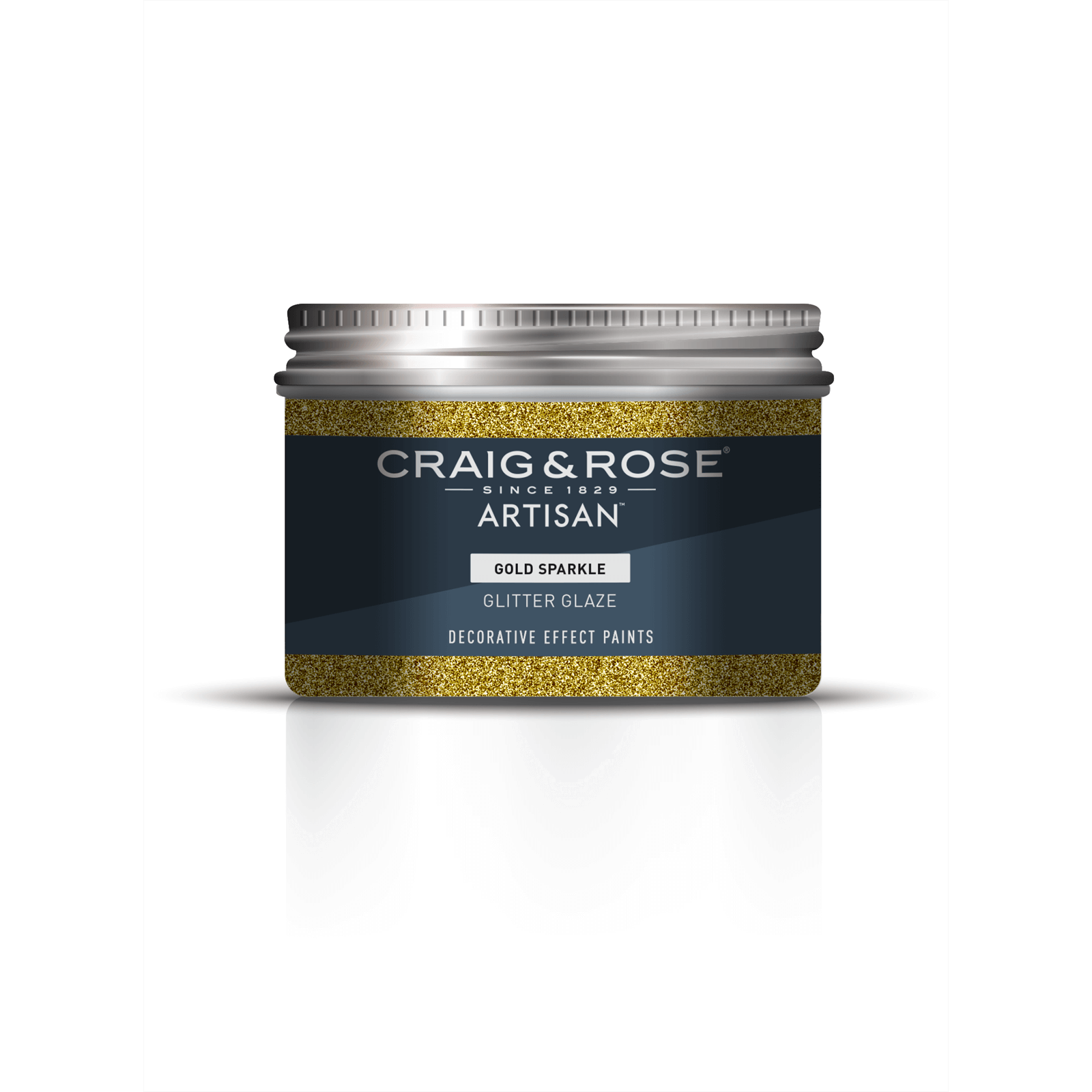 Photo of Craig & Rose Artisan Glitter Glaze Paint - Gold Sparkle - 300ml