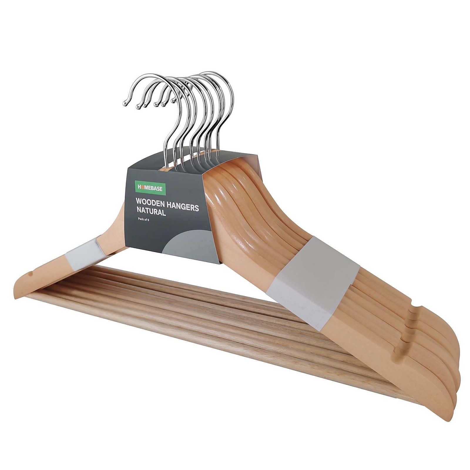 Photo of Wooden Clothes Hangers - 8 Pack