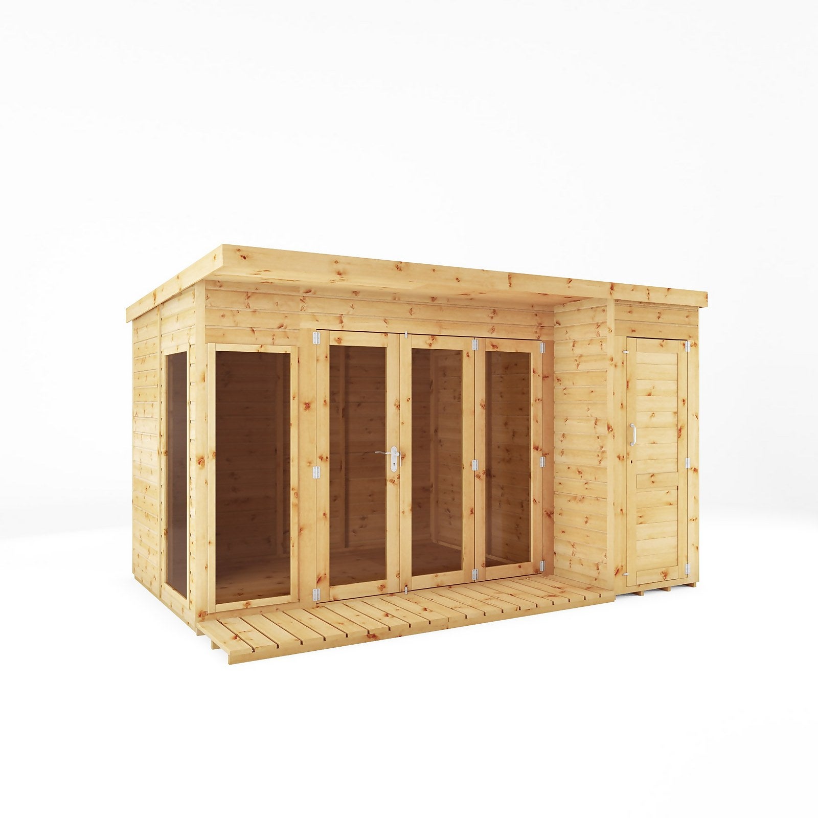 Mercia 12 x 8ft Garden Room with Side Shed - incl. Installation thumbnail
