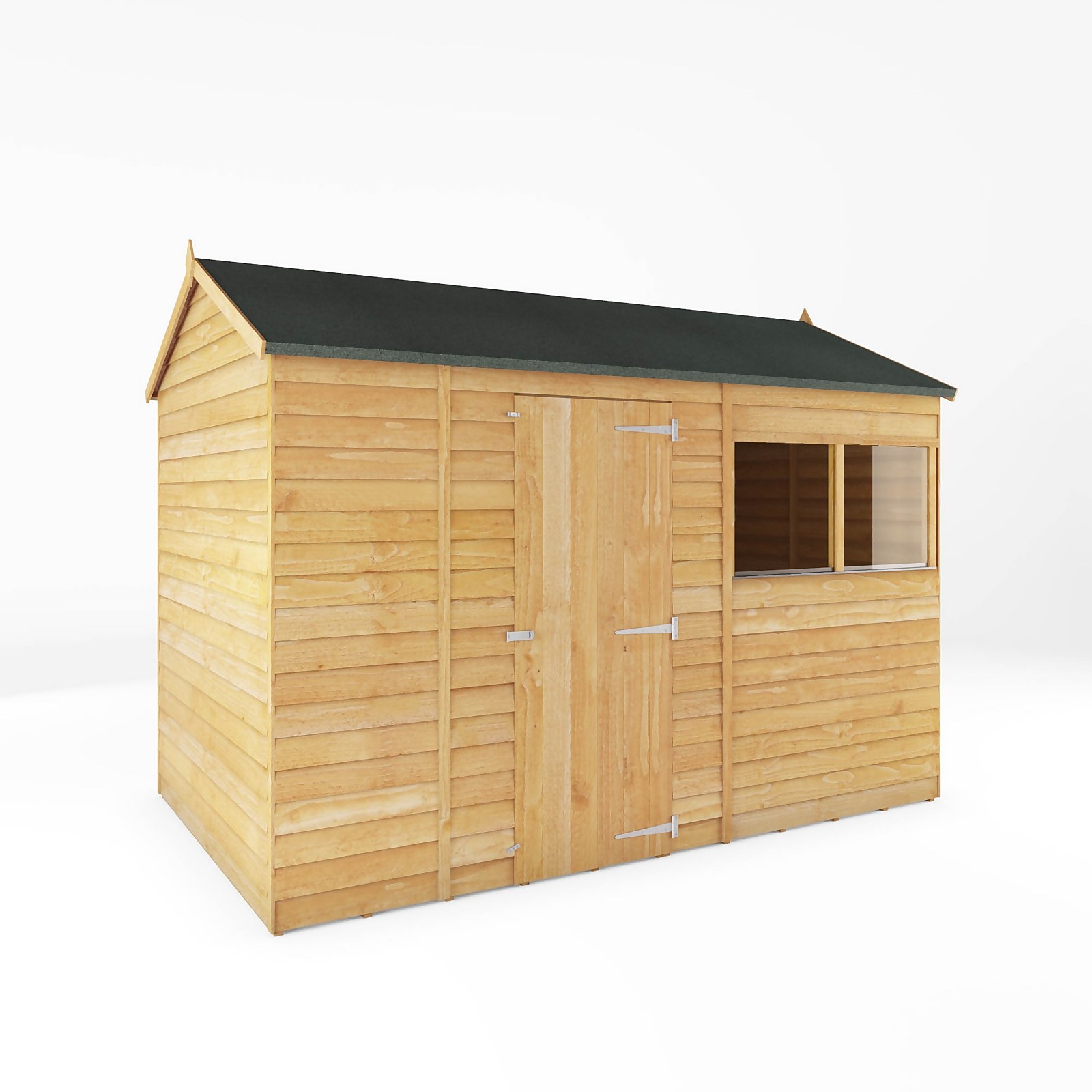Mercia 10 x 6ft Overlap Reverse Apex Shed - Installation Included