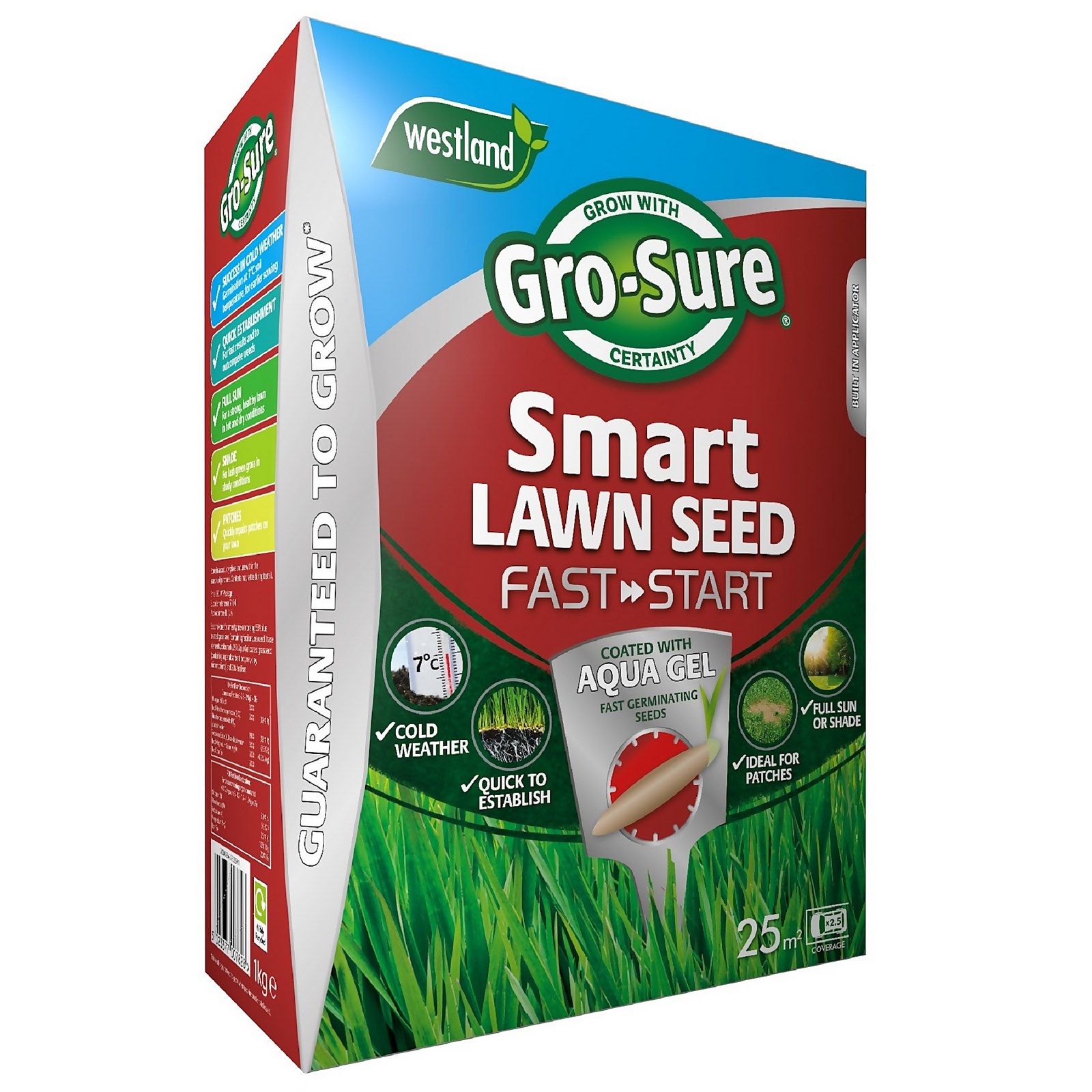 Photo of Gro-sure Aqua Gel Coated Fast Start Smart Grass Lawn Seed 25m²