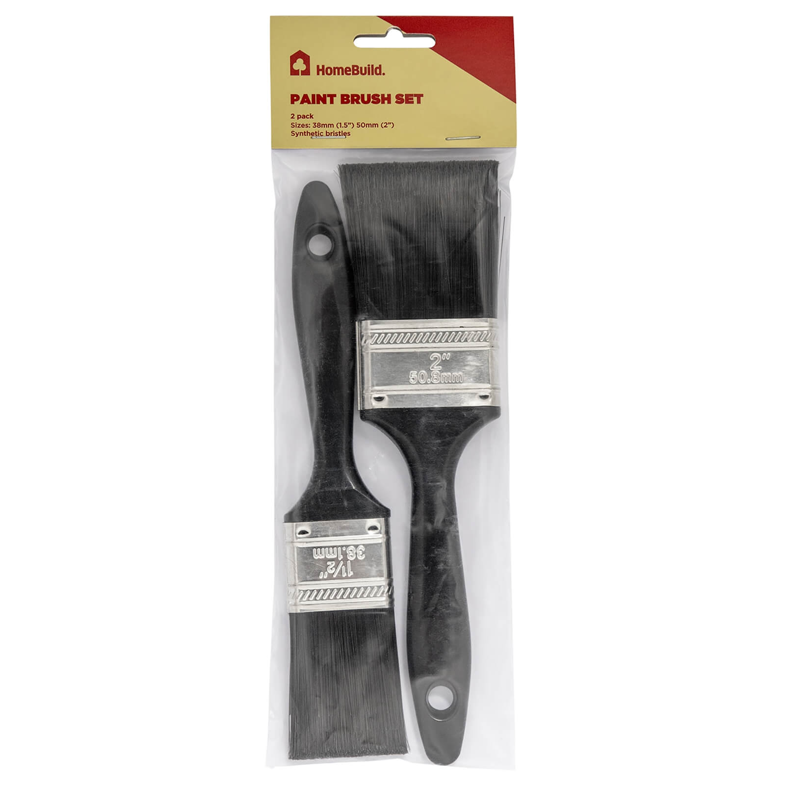 Photo of Homebuild Pack Of 2 Paint Brushes - 1.5/2in
