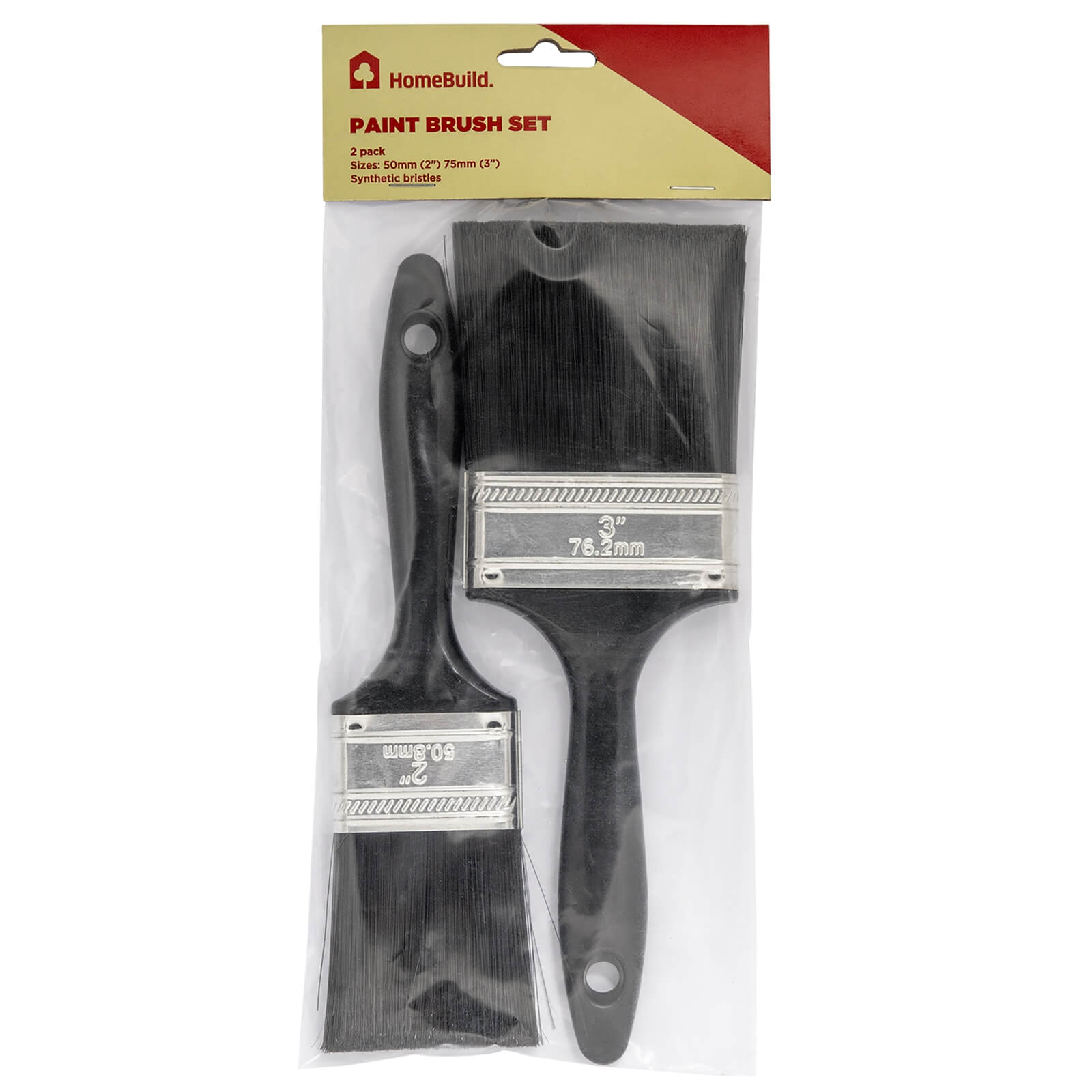 Photo of Pack Of 2 Homebuild Paint Brushes - 50/75mm