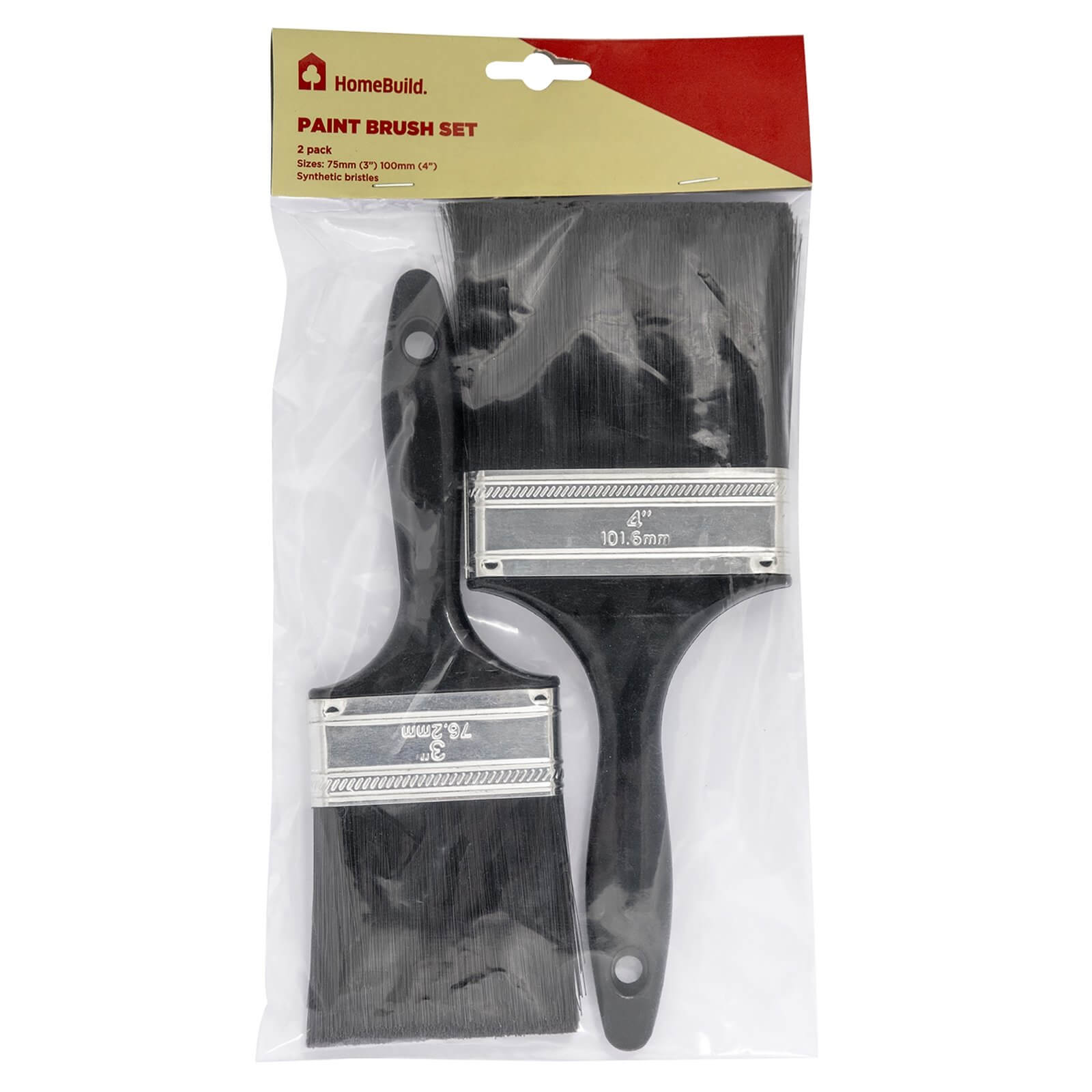 Photo of Pack Of 2 Homebuild Paint Brushes Hollow - 75/100mm