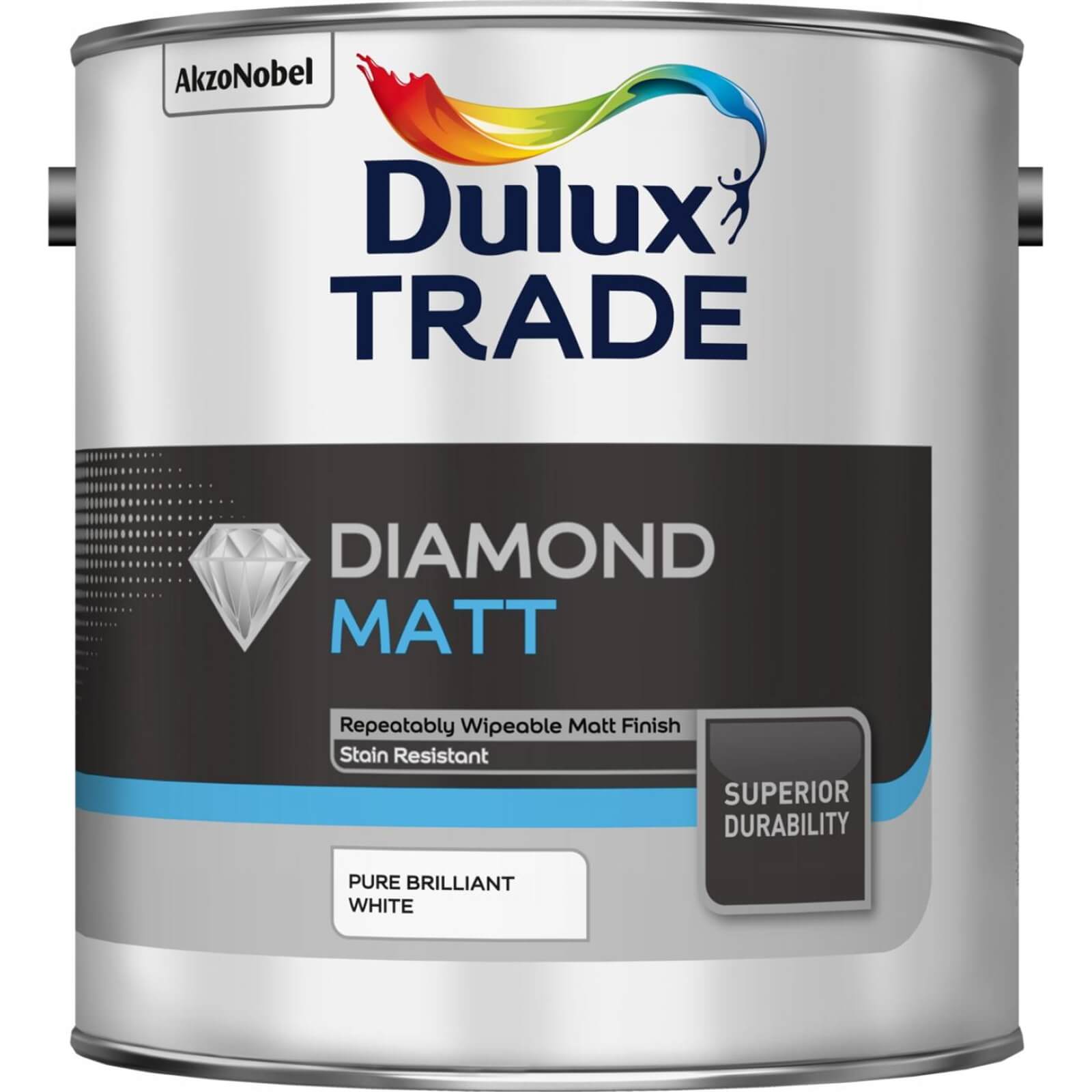 Photo of Dulux Trade Diamond Matt Pure Brilliant White 2.5l