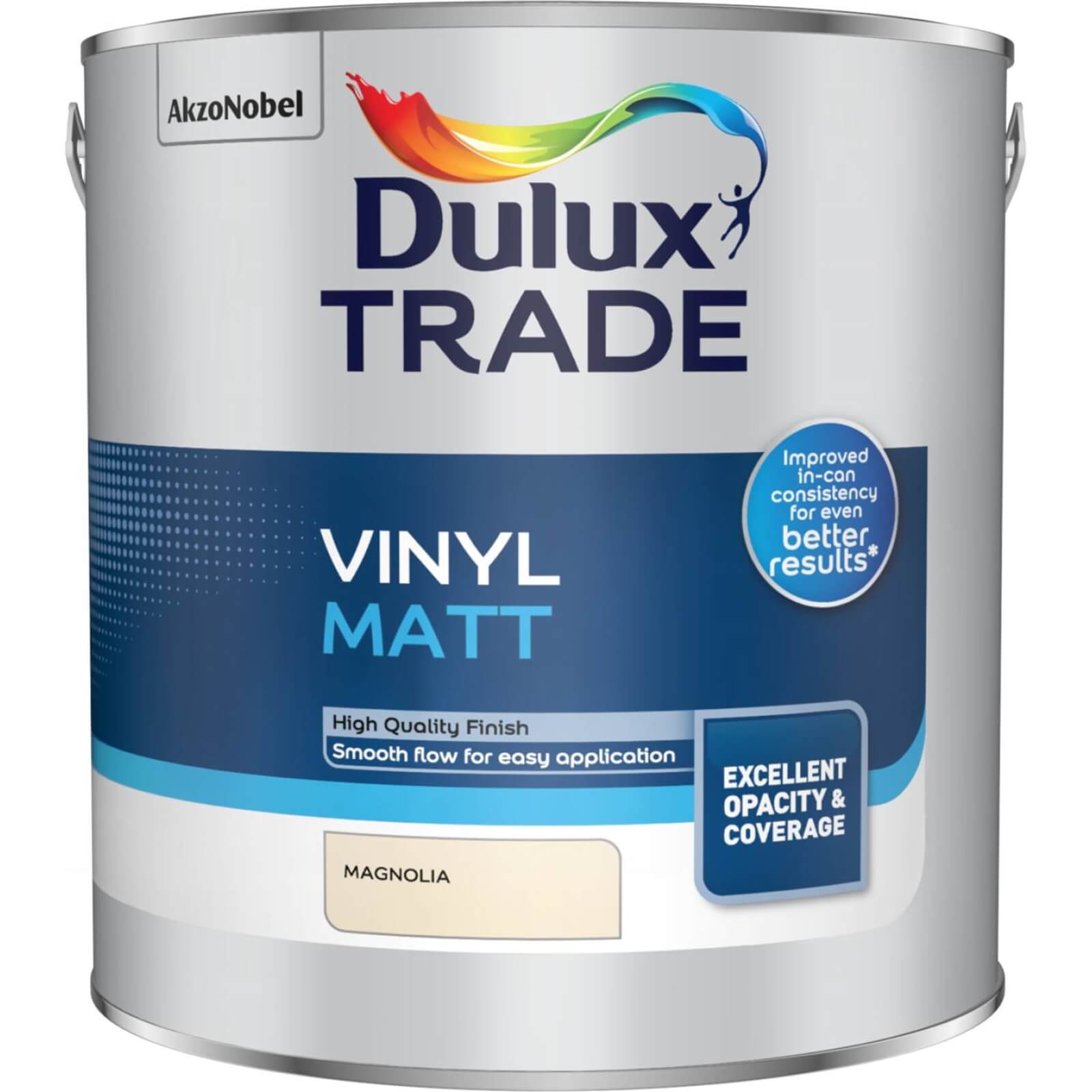 Photo of Dulux Trade Vinyl Matt - Magnolia - 2.5l