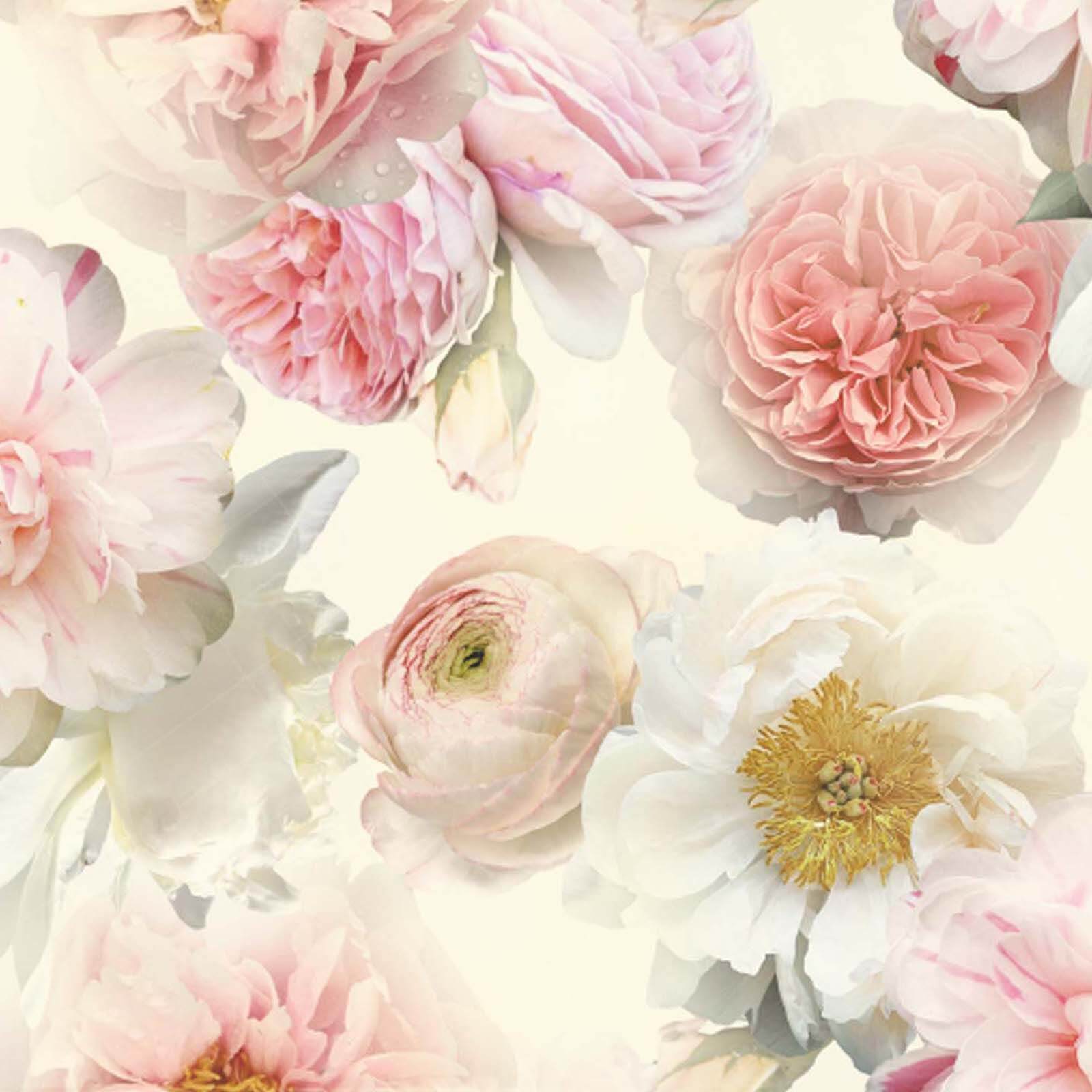 Photo of Arthouse Diamond Bloom Floral Textured Glitter Blush Pink Wallpaper
