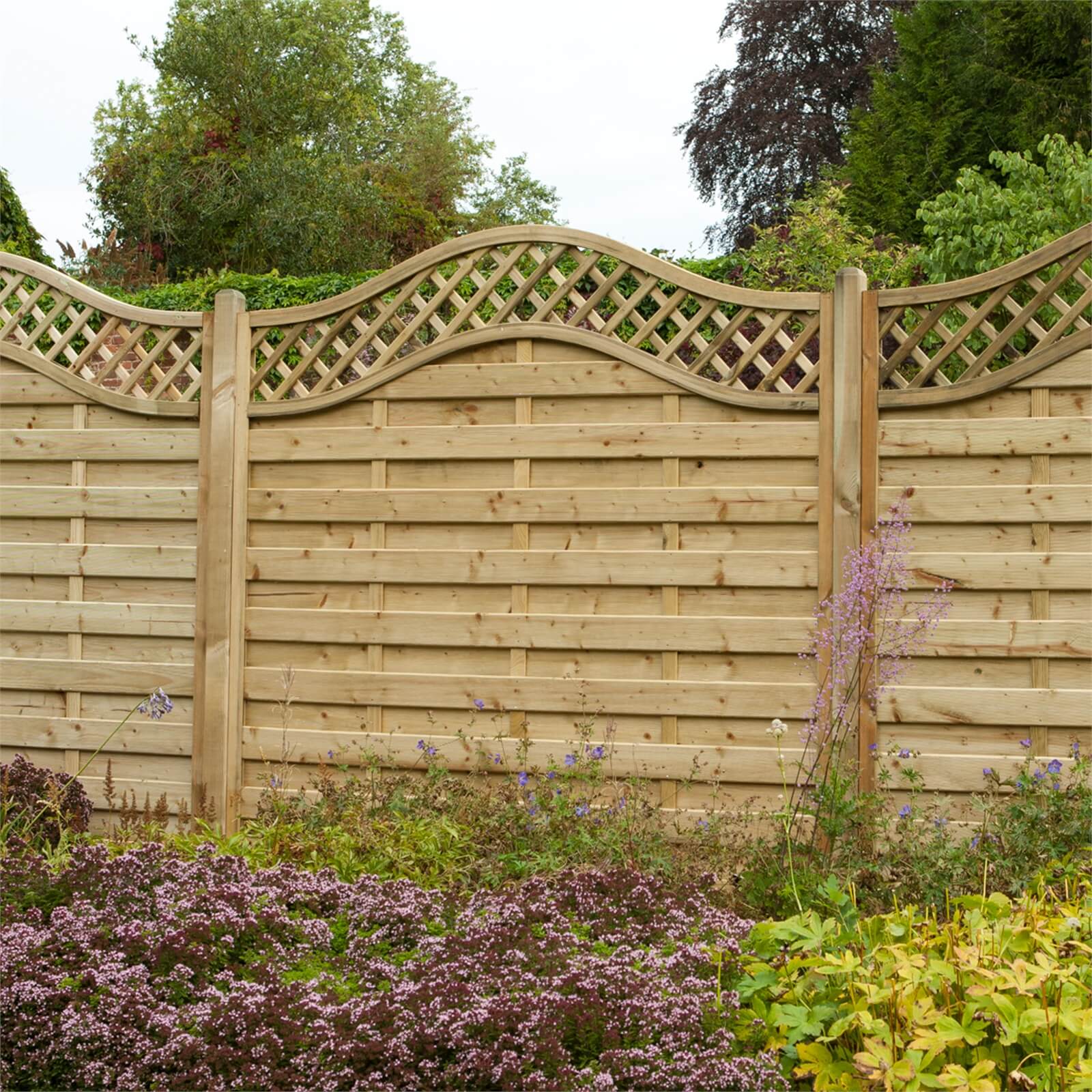 Photo of Forest Prague Fence Panel - 6ft - Pack Of 4